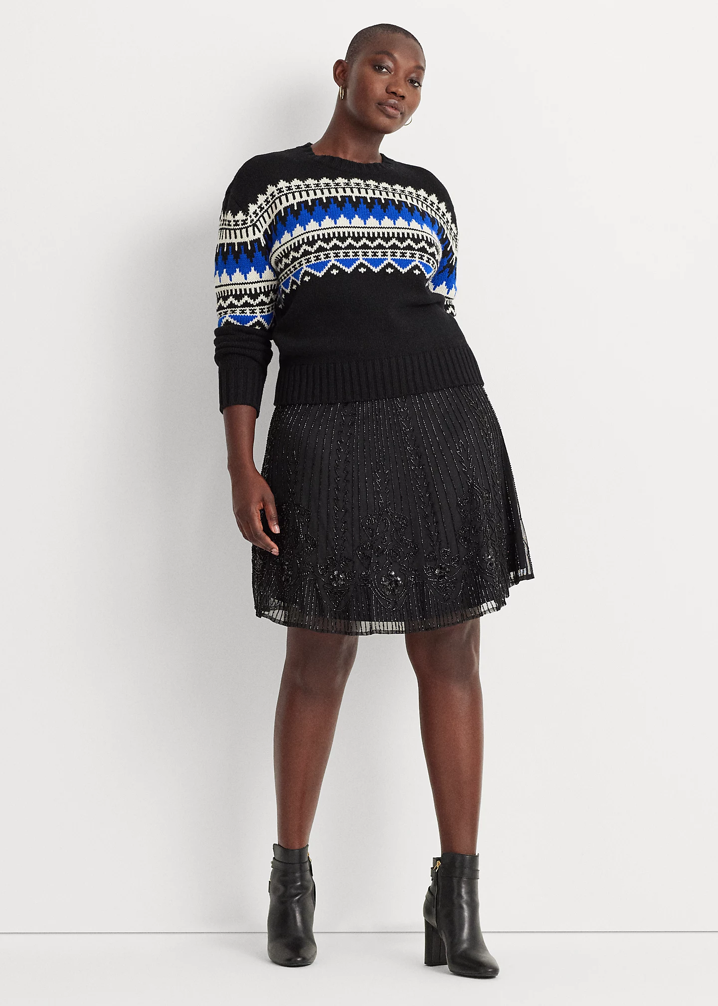 Fair Isle Wool-Blend Crewneck Sweater