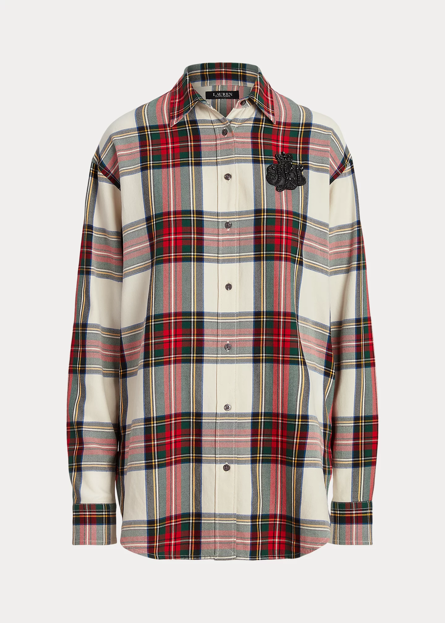 Bullion Checked Plaid Twill Shirt