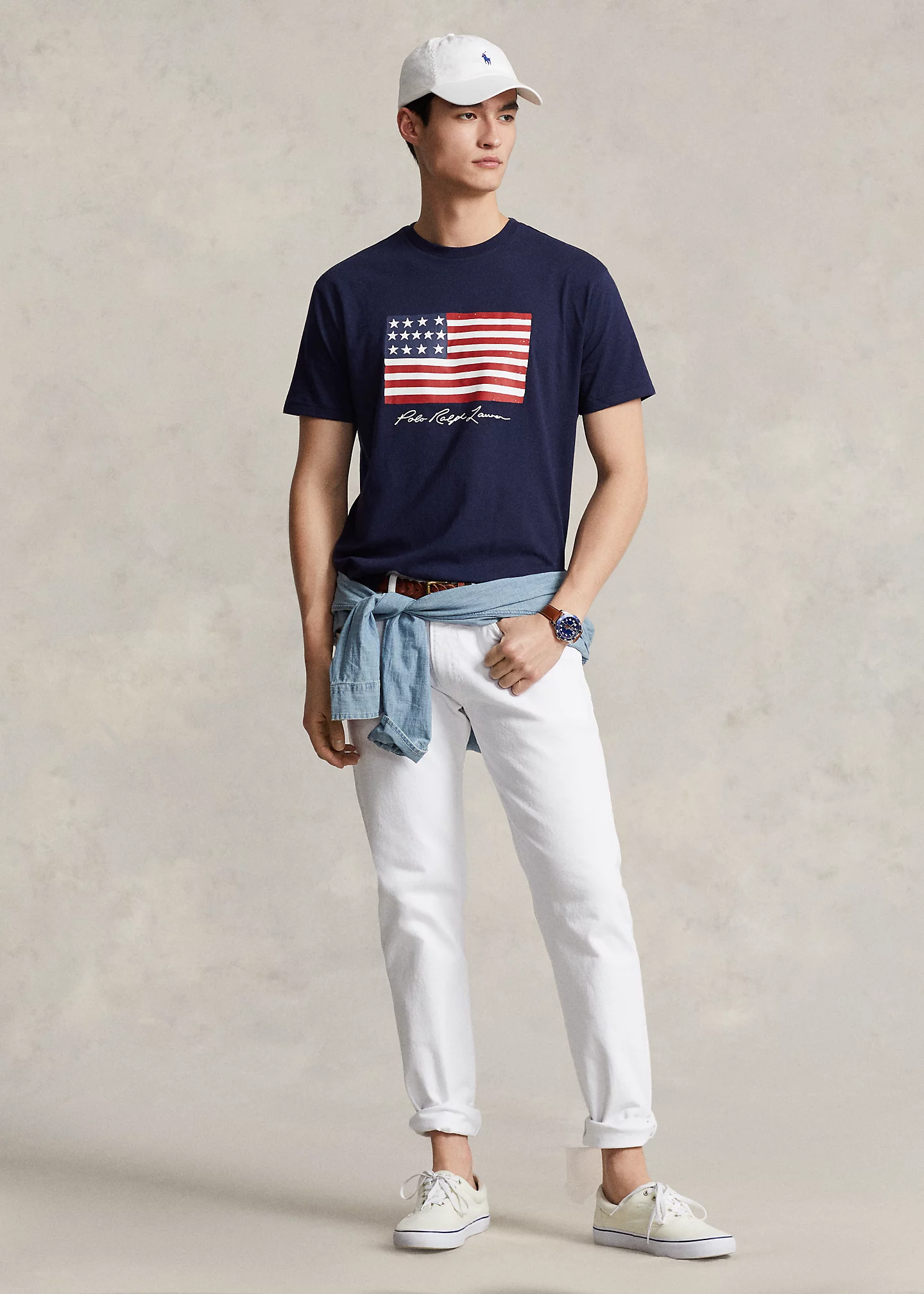 Classic Fit Flag Jersey T-Shirt