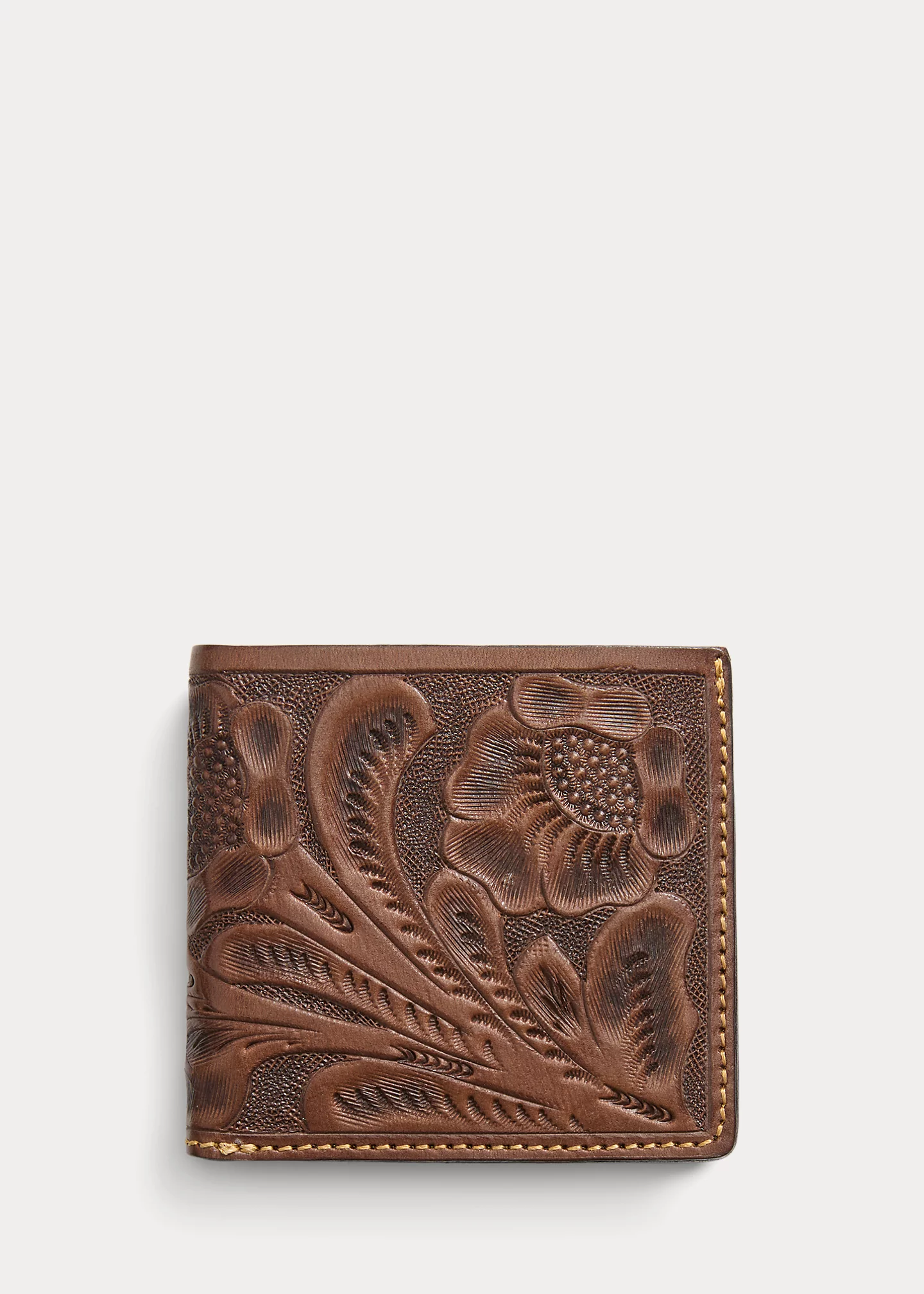 Hand-Tooled Leather Billfold