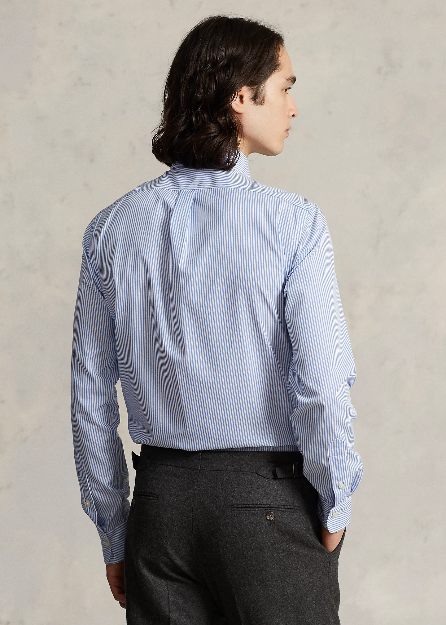 Slim Fit Striped Poplin Shirt