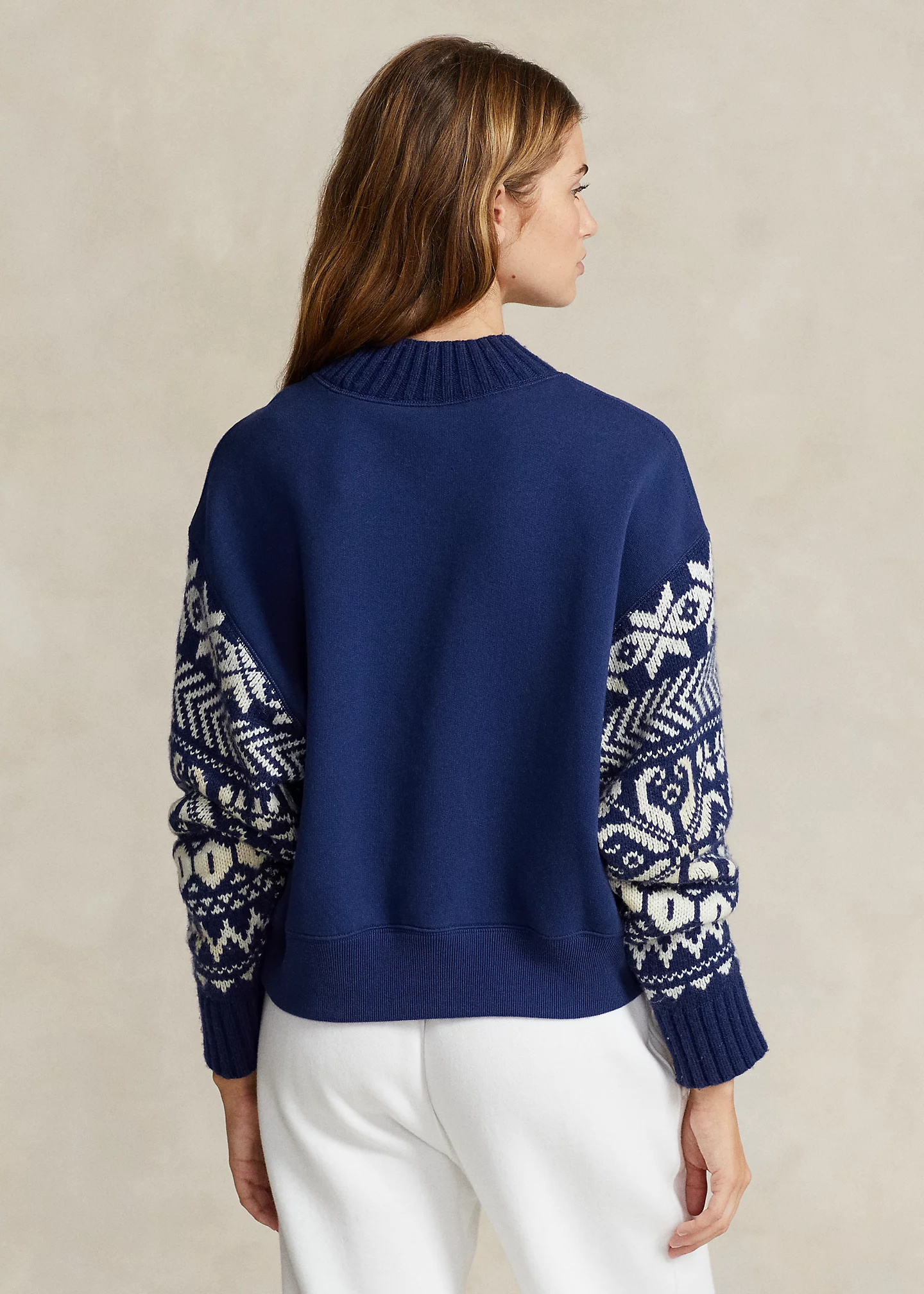 Hybrid Mockneck Pullover