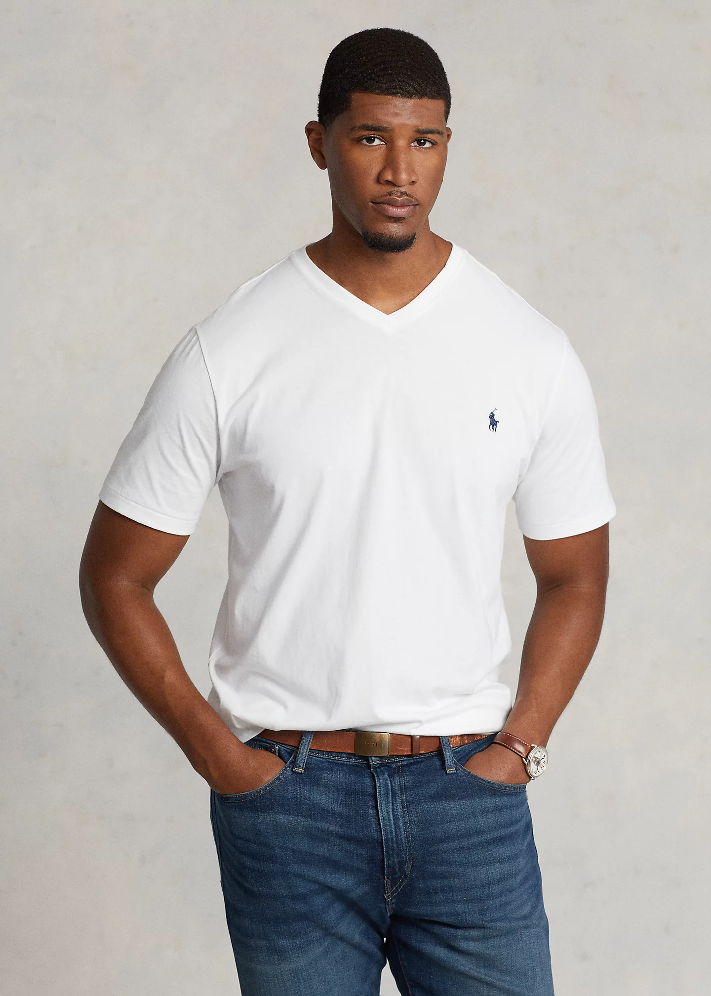 Jersey V-Neck T-Shirt