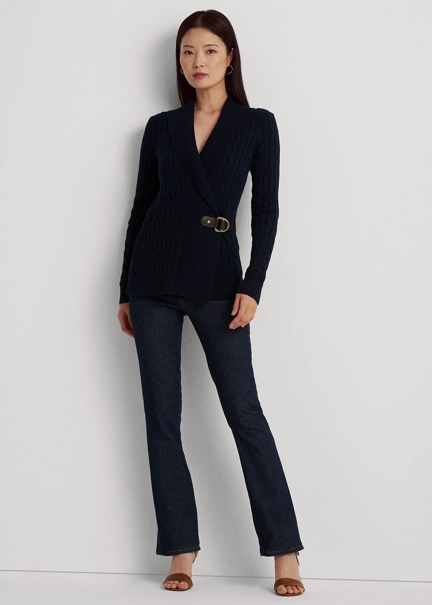 Buckled Cotton Sweater