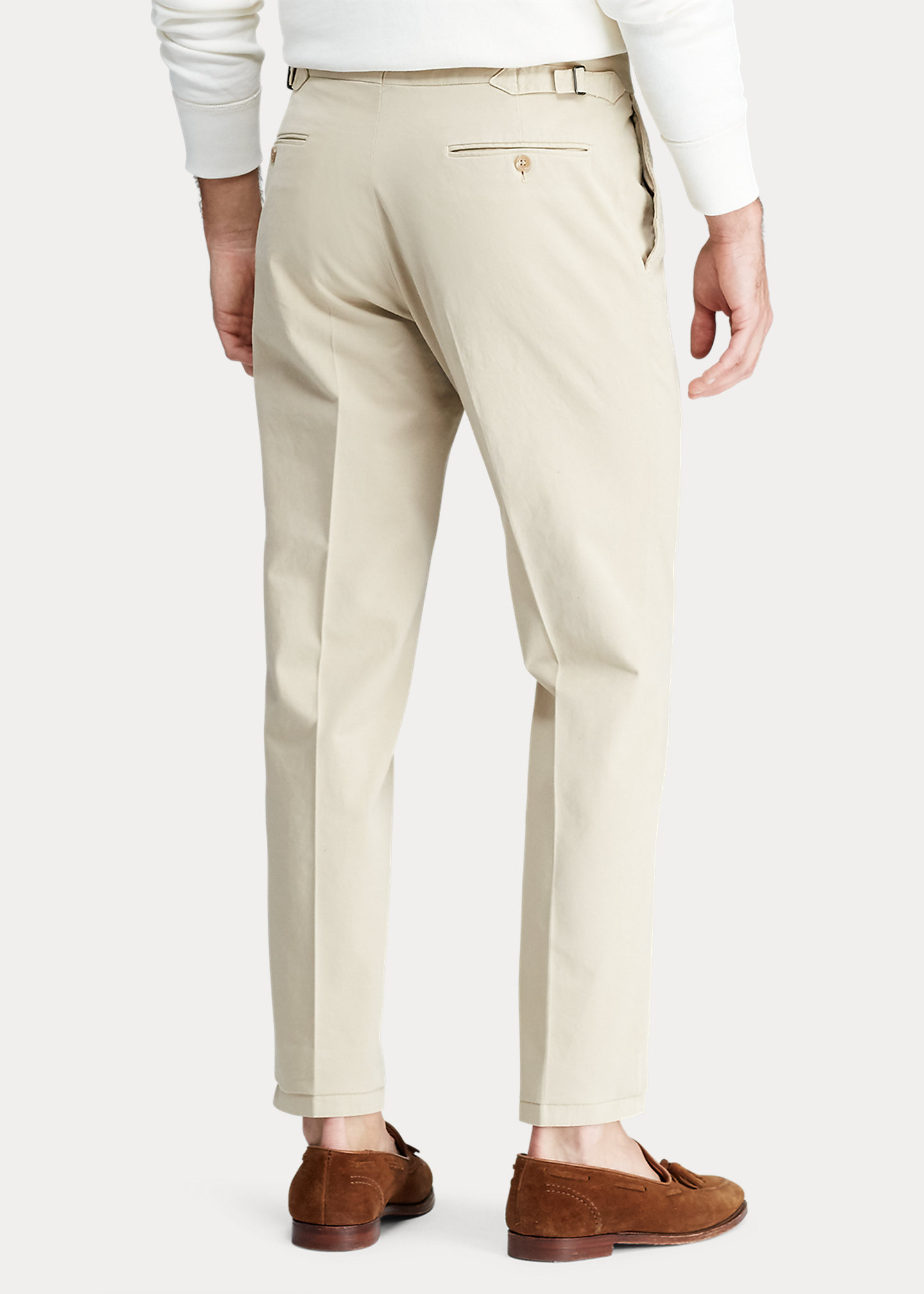 Garment-Dyed Stretch Chino Suit Trouser