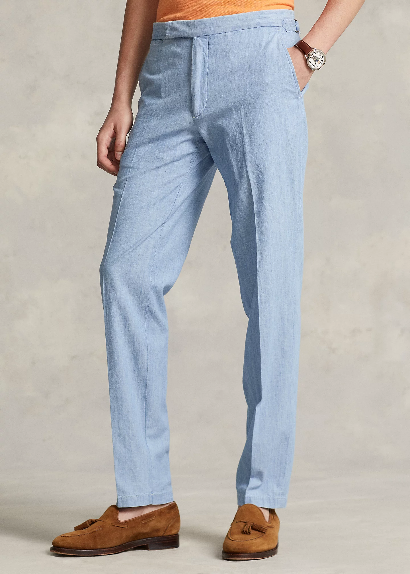 Chambray Suit Trouser