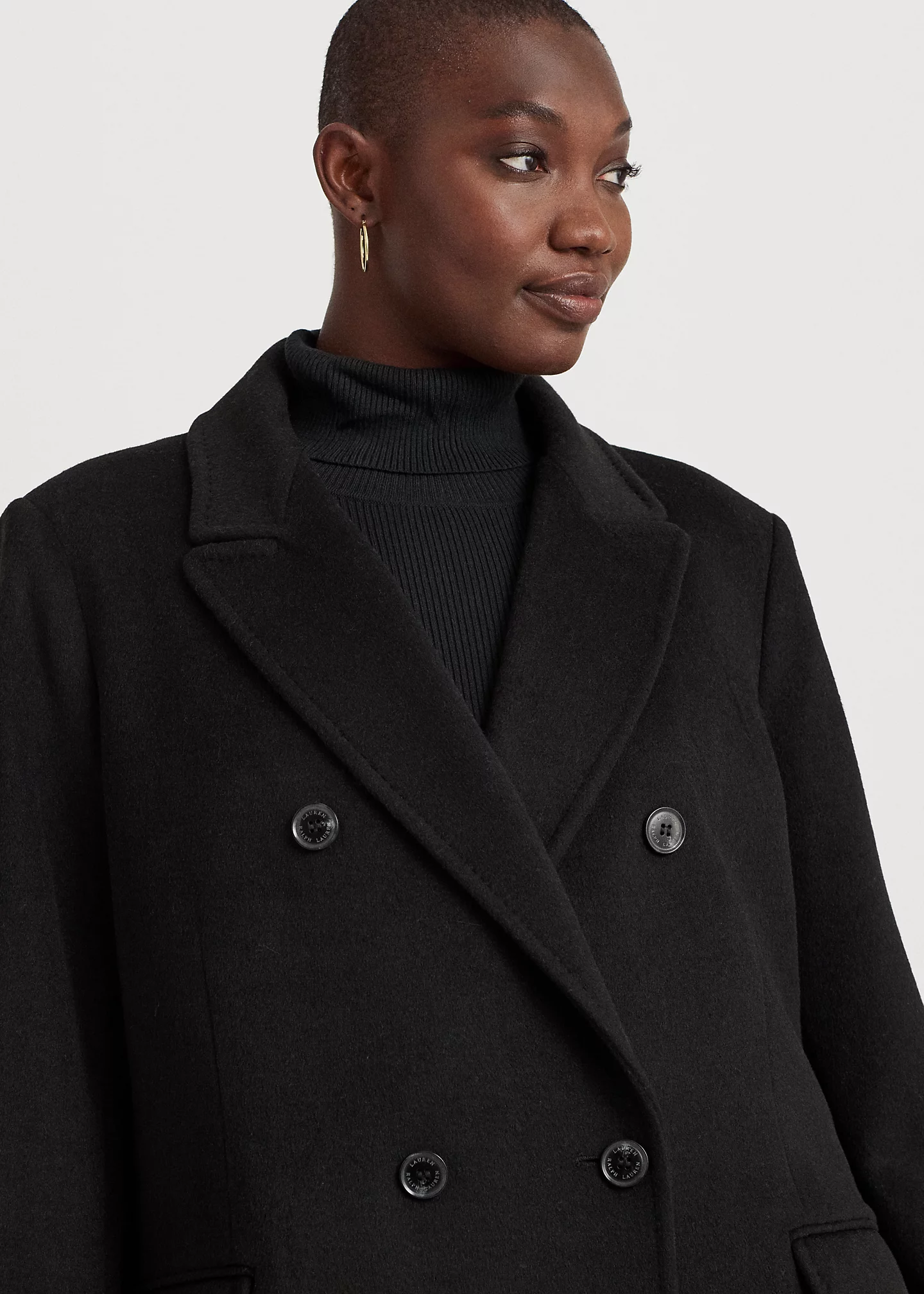 Double-Breasted Wool-Blend Coat