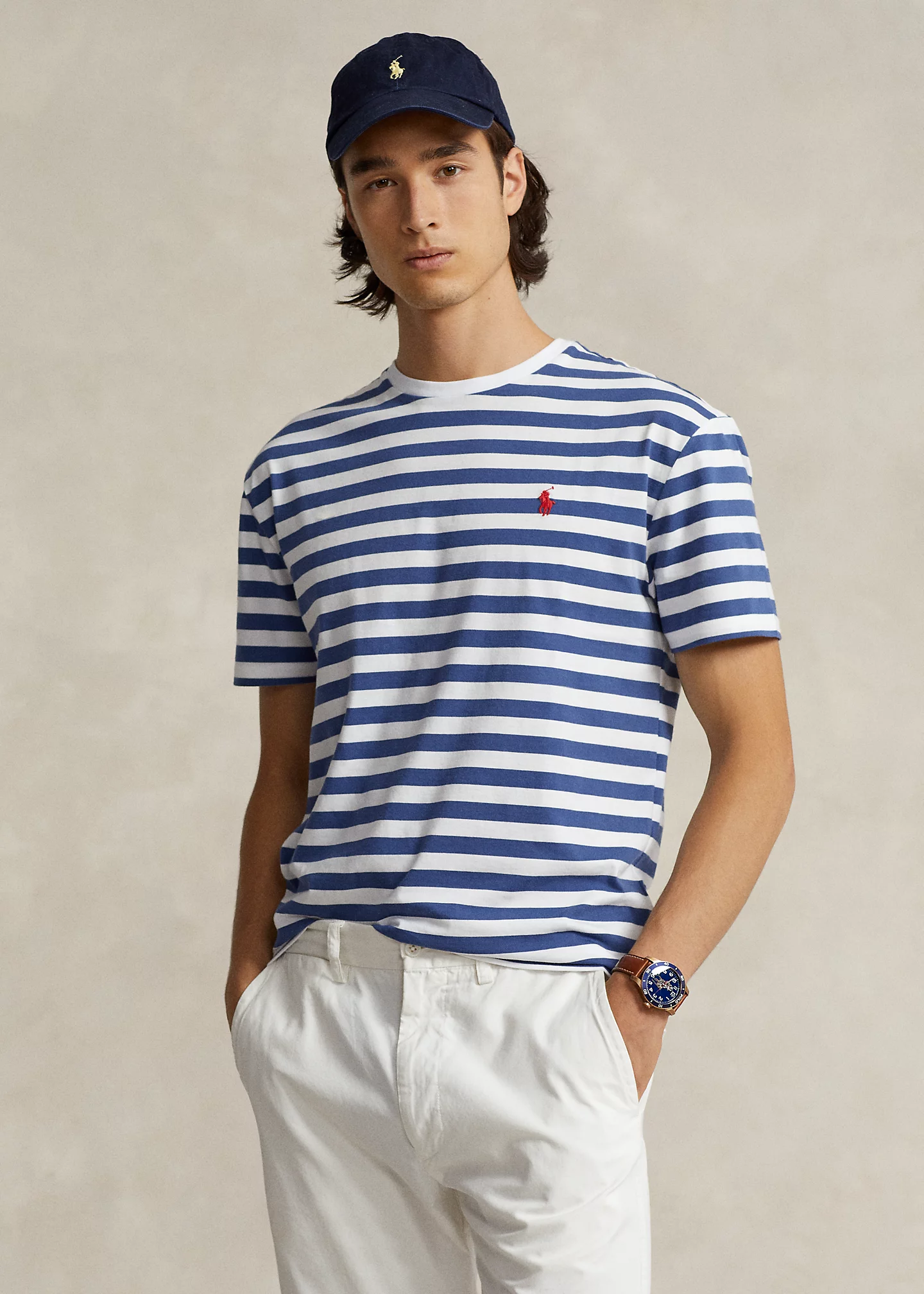 Classic Fit Striped Jersey T-Shirt