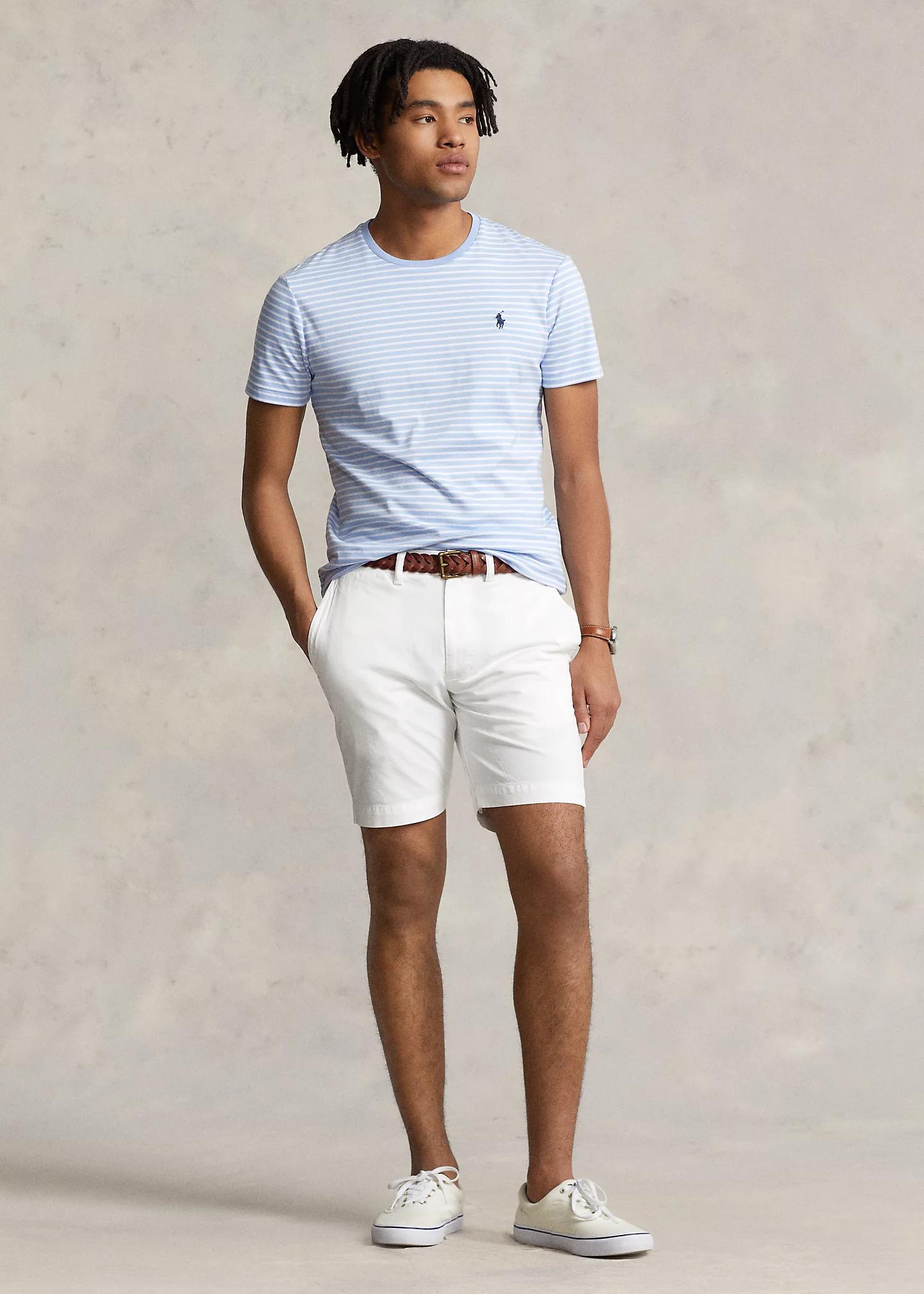 Classic Fit Striped Soft Cotton T-Shirt