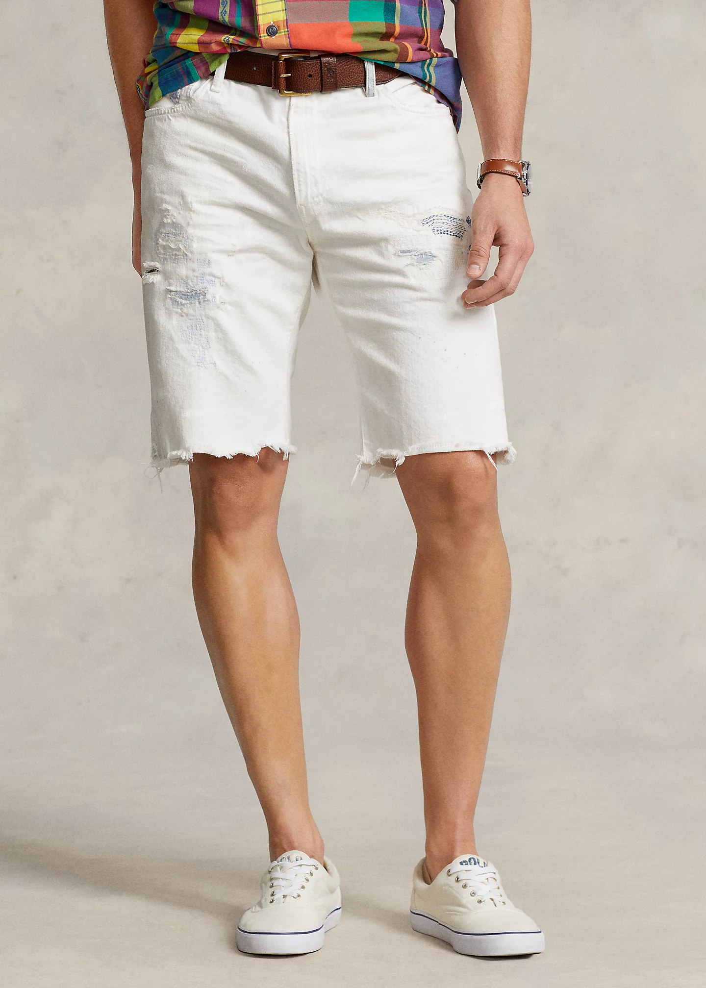 Hampton Distressed Cutoff Denim Short