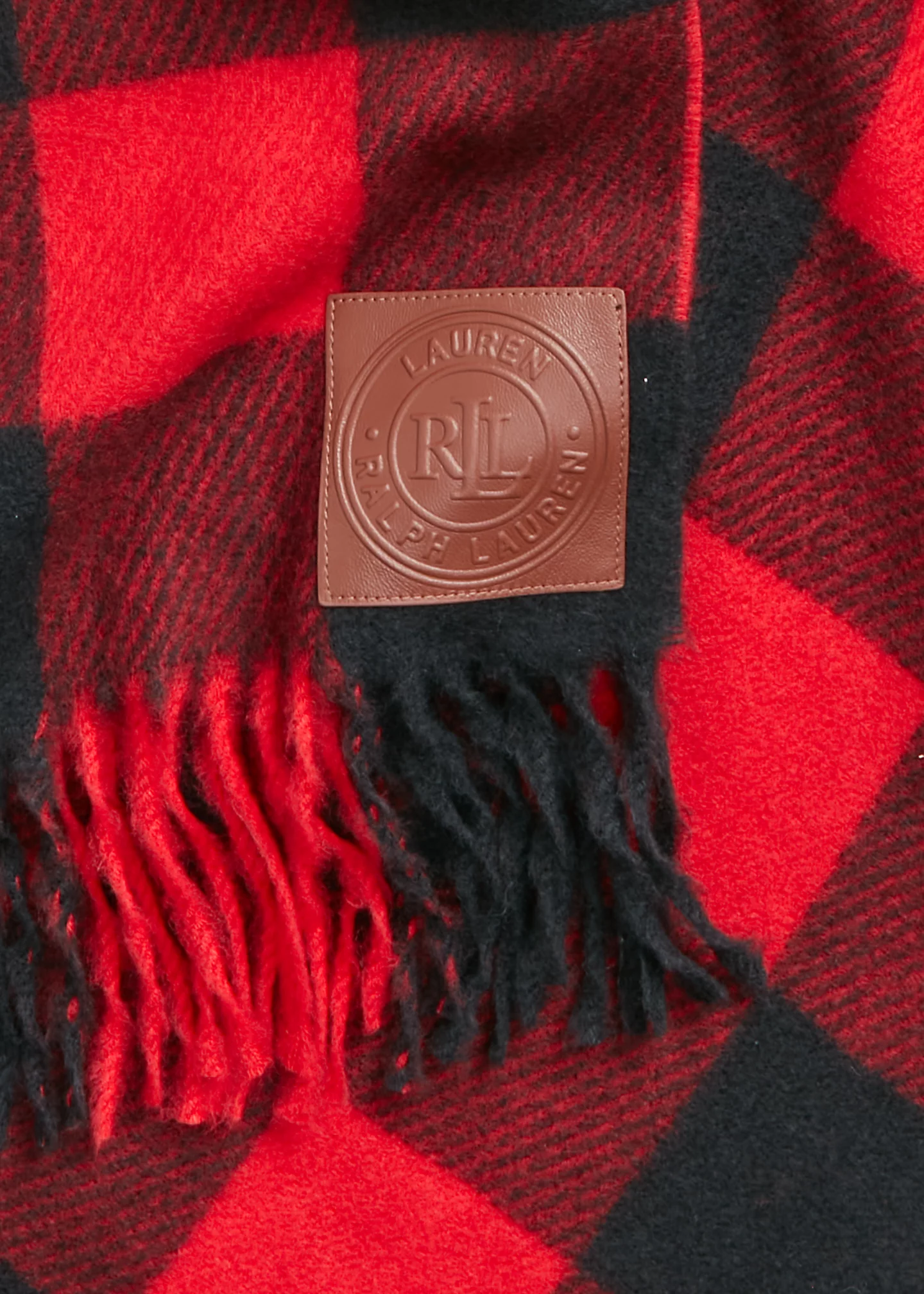 Buffalo Check Brushed Wrap Scarf