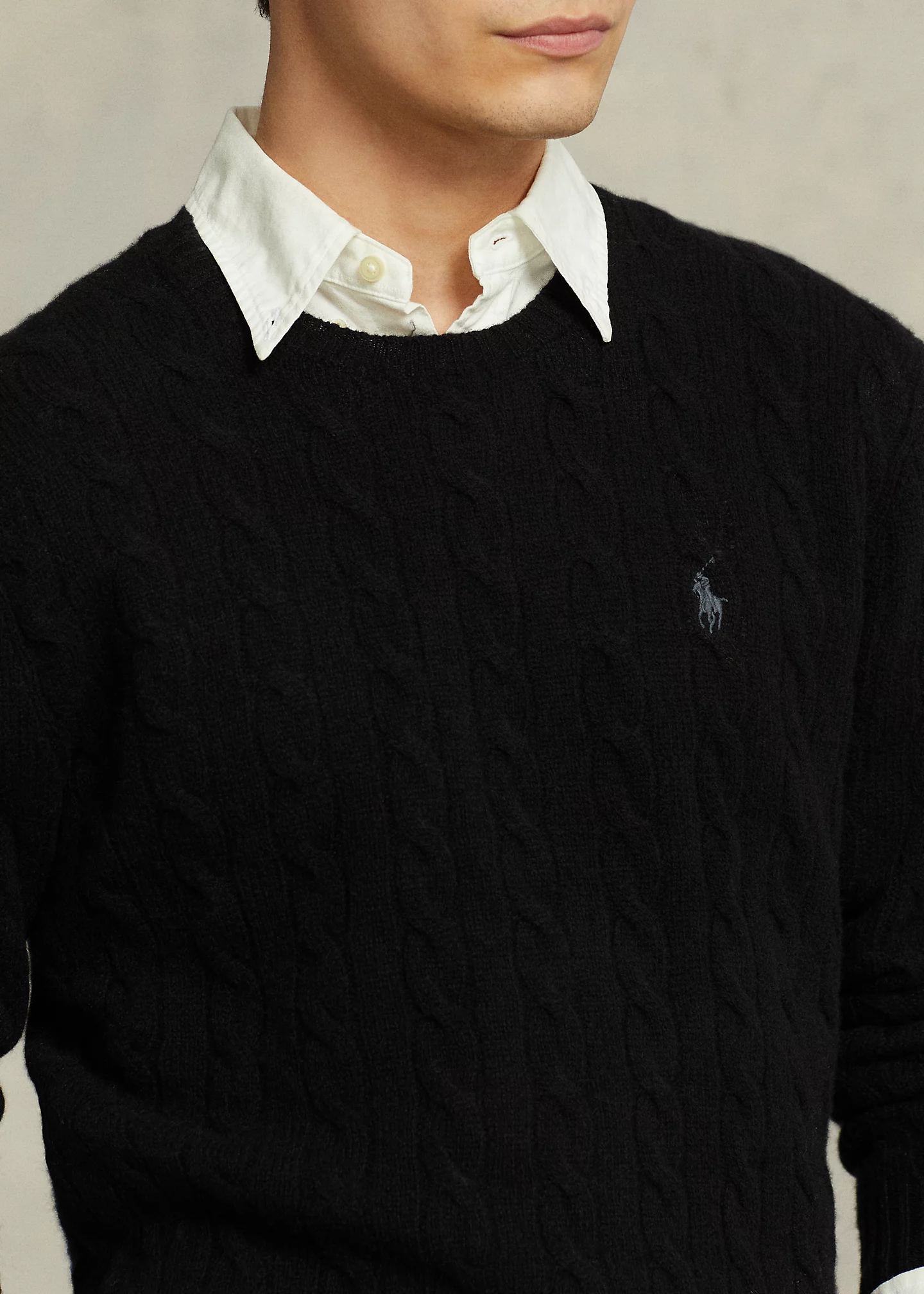 Cable-Knit Wool-Cashmere Sweater