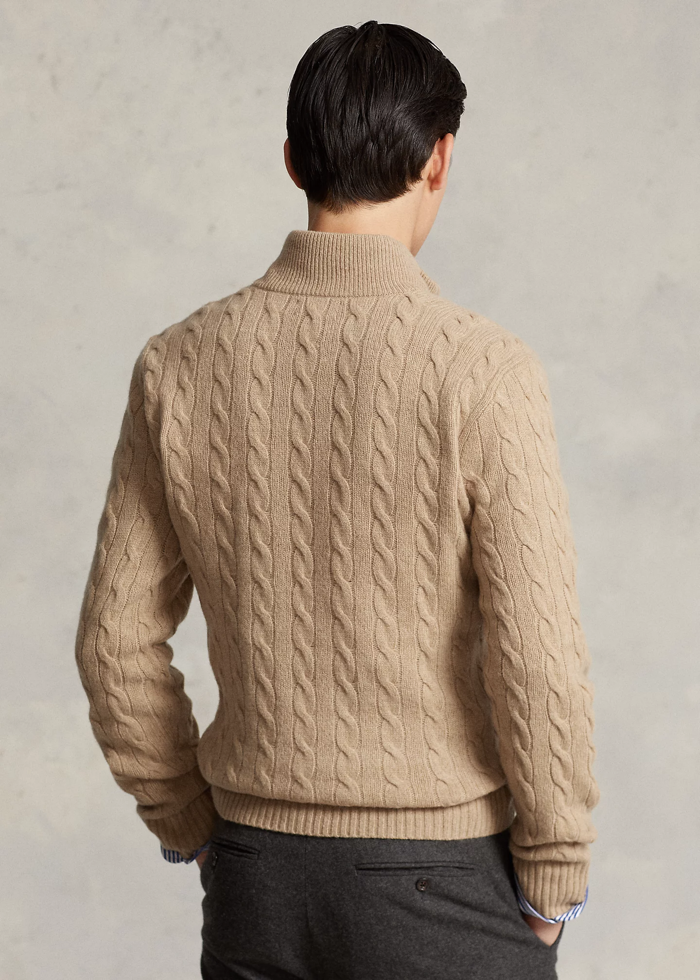 Cable-Knit Wool-Cashmere Sweater