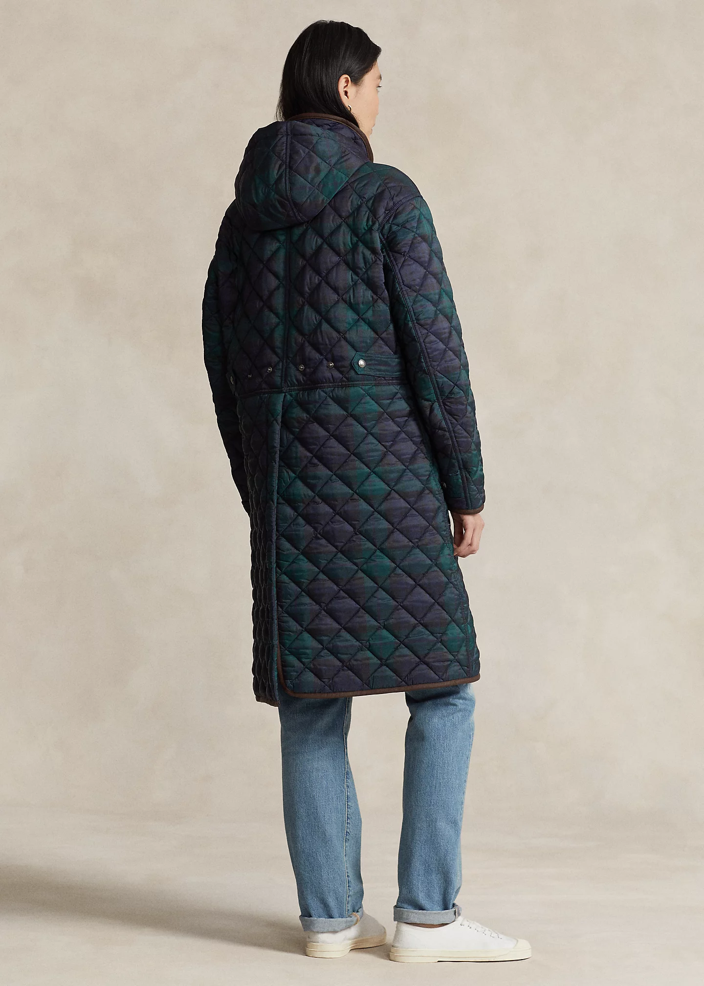 Reversible Water-Repellent Quilted Coat