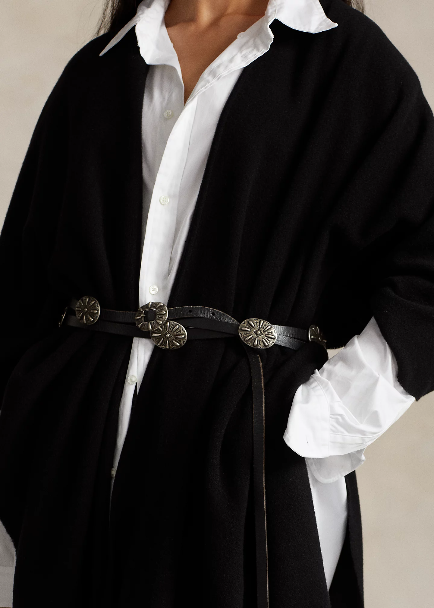 Oversize Wool-Blend Wrap Scarf