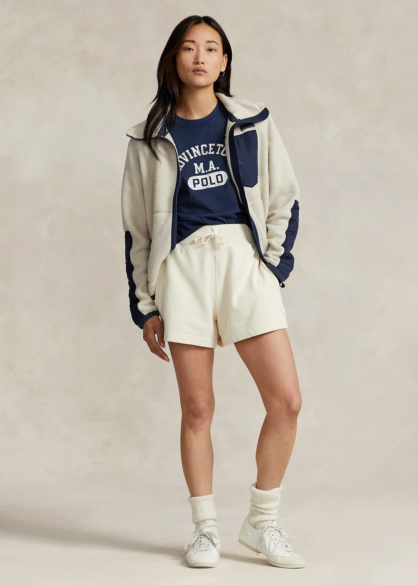 Ripstop-Trim Fleece Zip Jacket