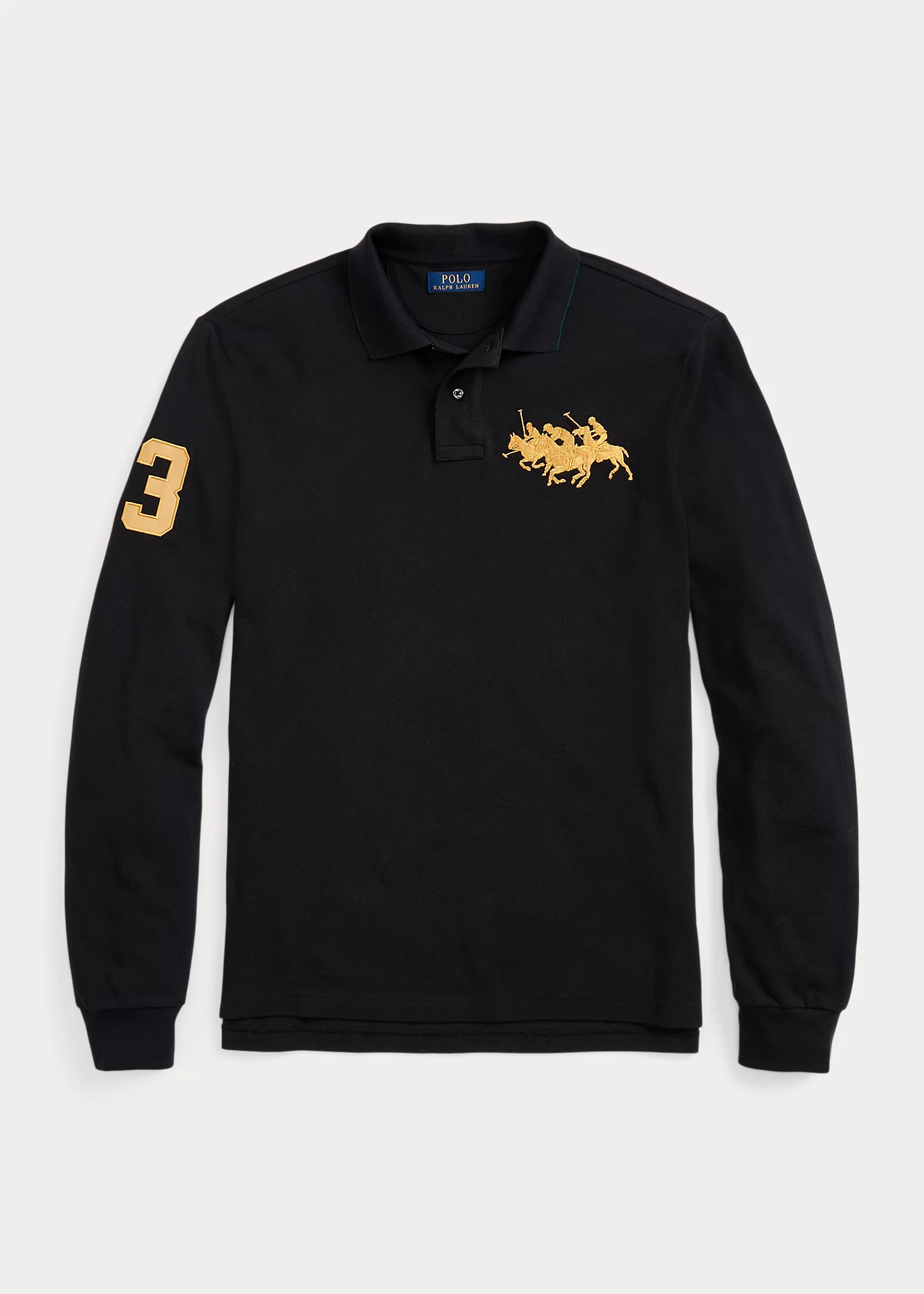 Custom Slim Fit Triple-Pony Polo Shirt