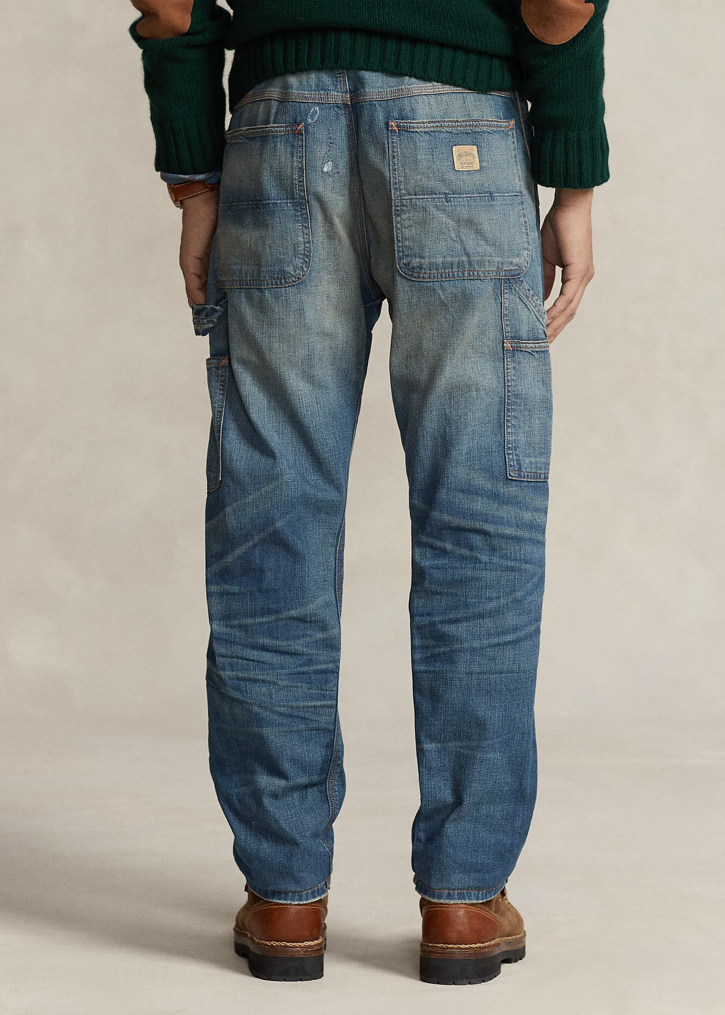 Relaxed Fit Distressed Carpenter Jean