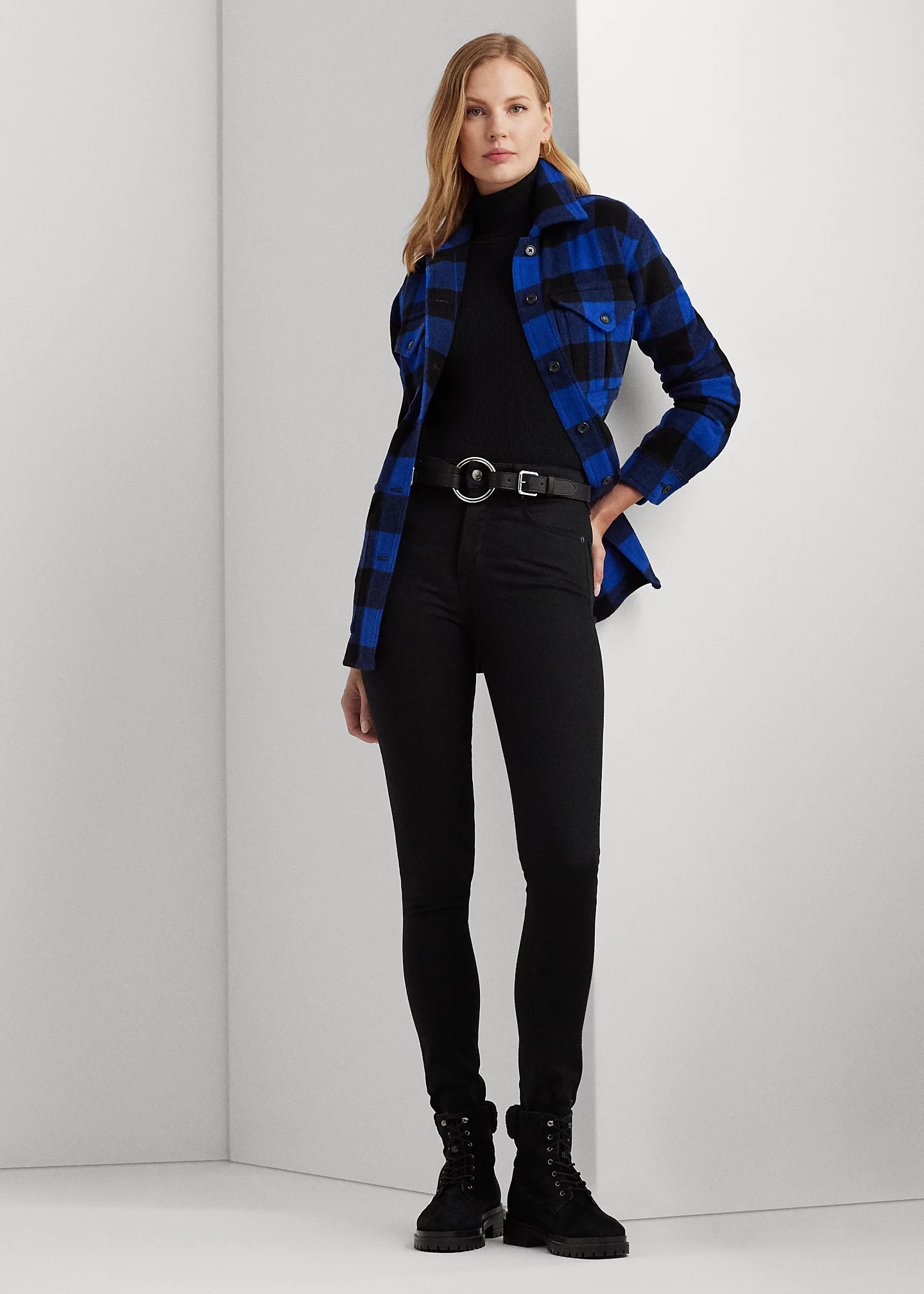 Buffalo Check Twill Shirt Jacket