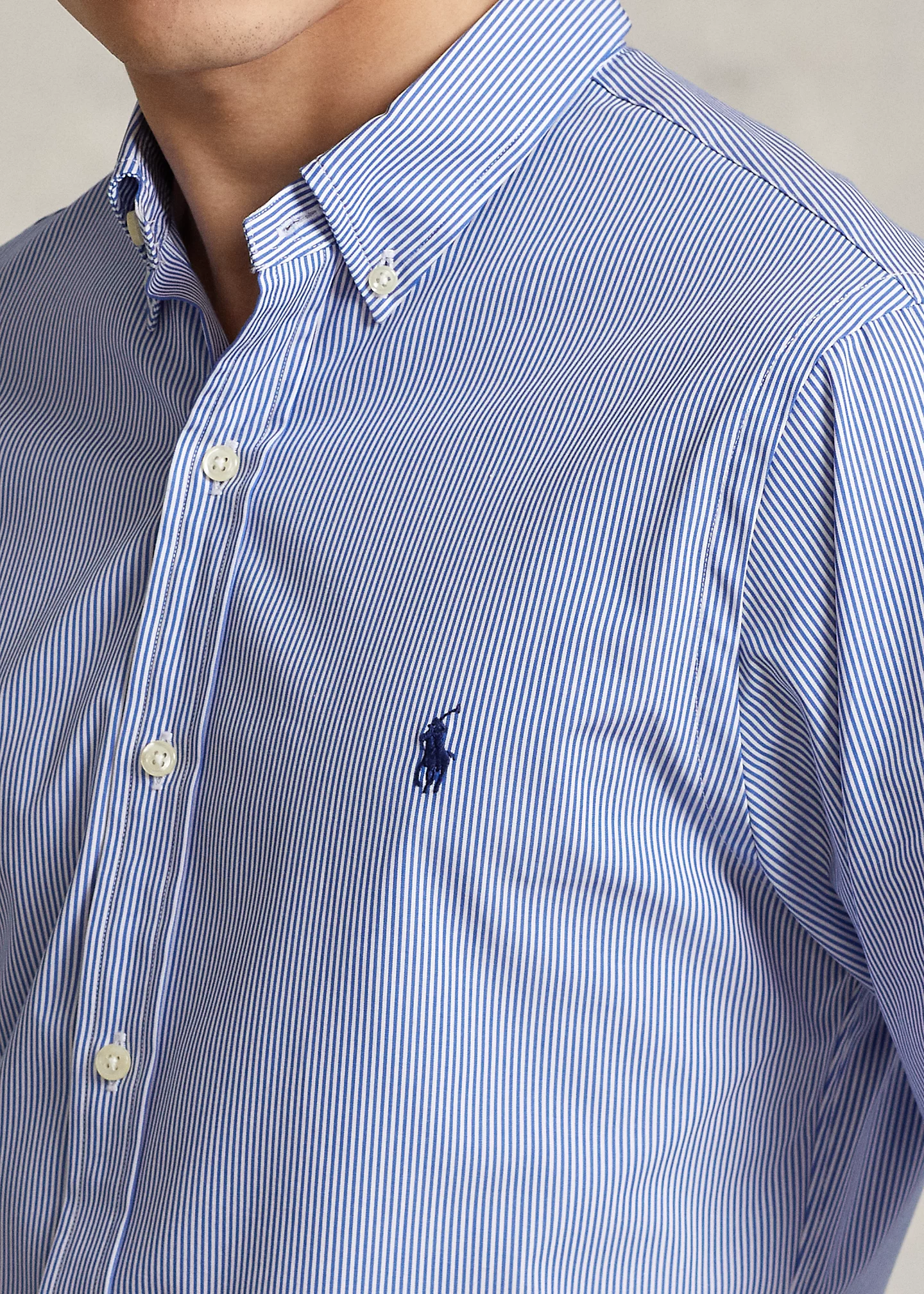 Striped Stretch Poplin Shirt - All Fits