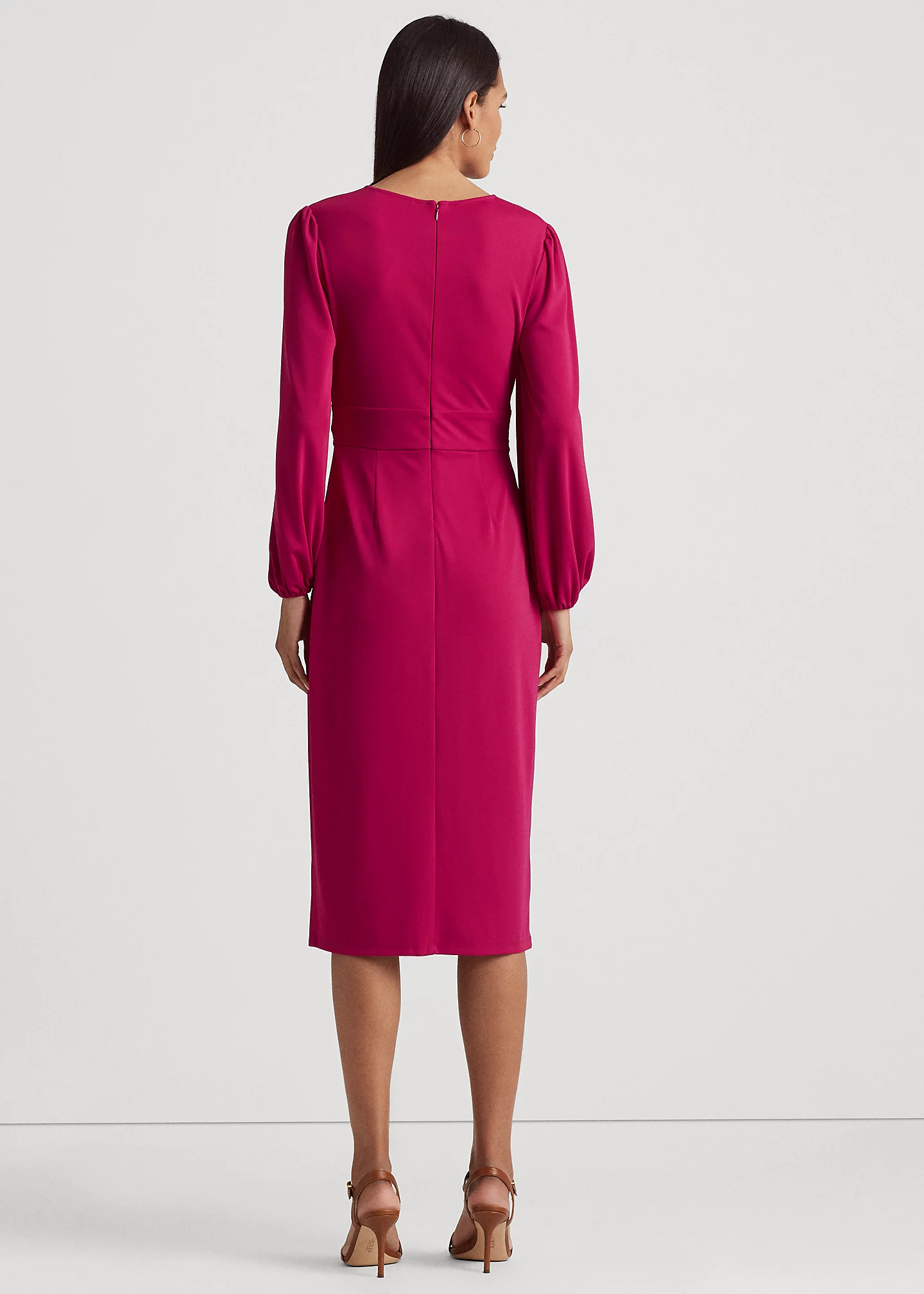 Twist-Front Jersey Cutout Dress