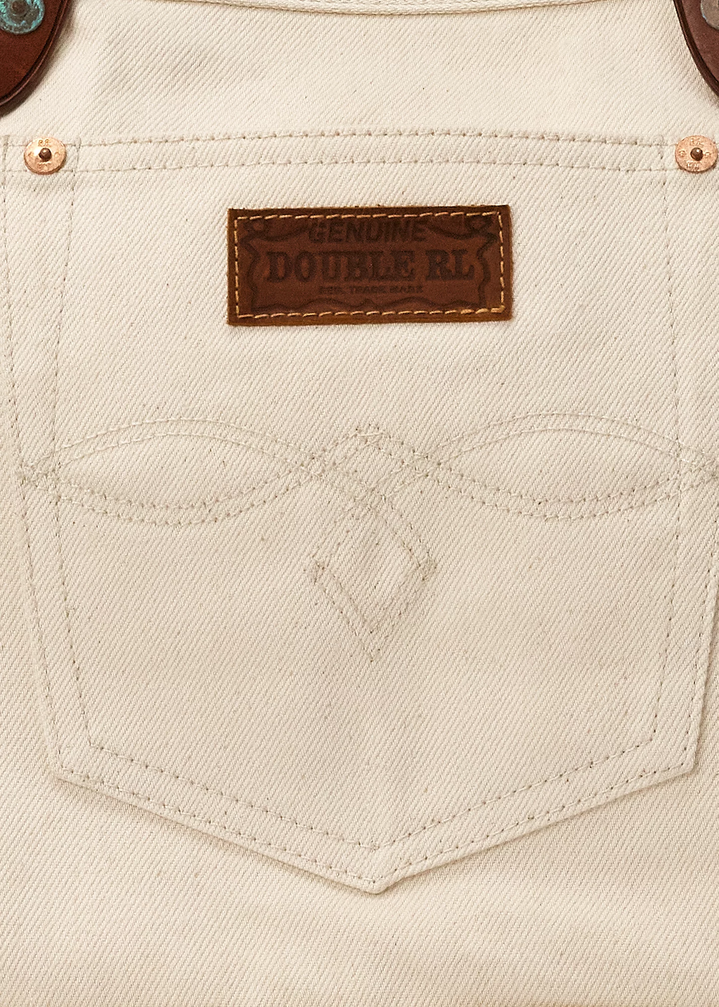 Leather-Trim Twill Tote