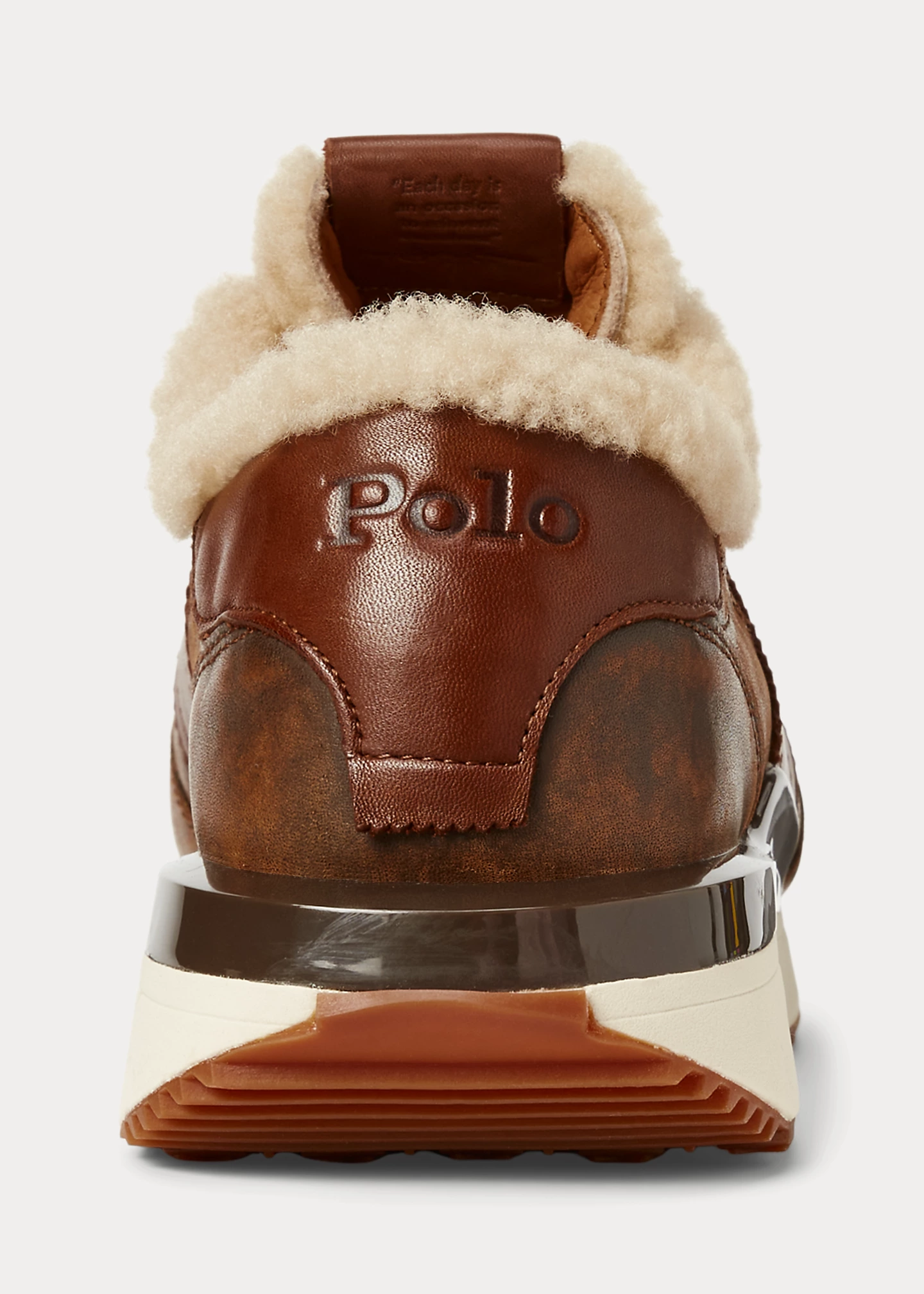 Train 89 Leather & Shearling Sneaker