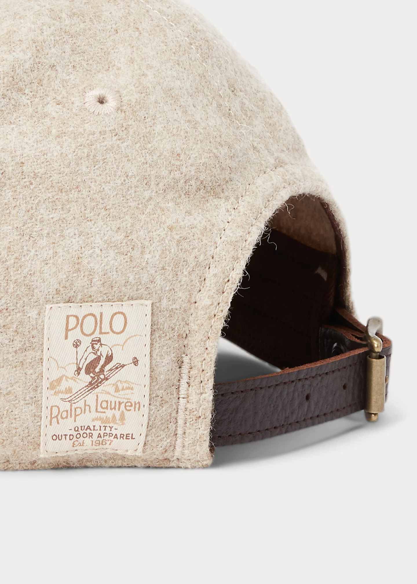 Suede-Bill Wool Twill Ball Cap