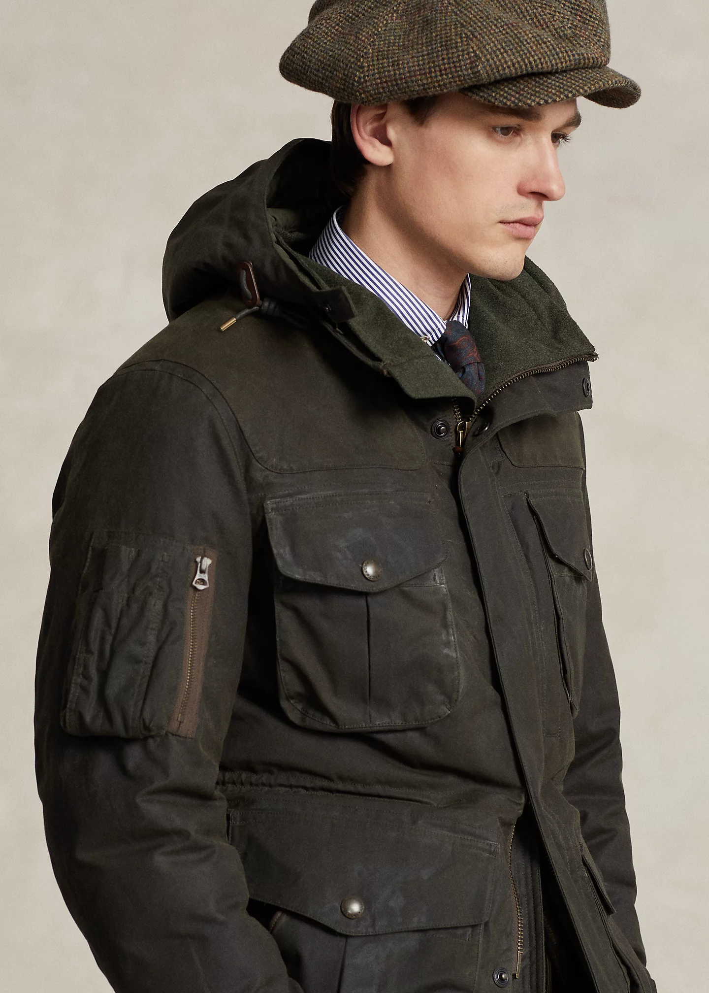 Oilcloth Down Jacket