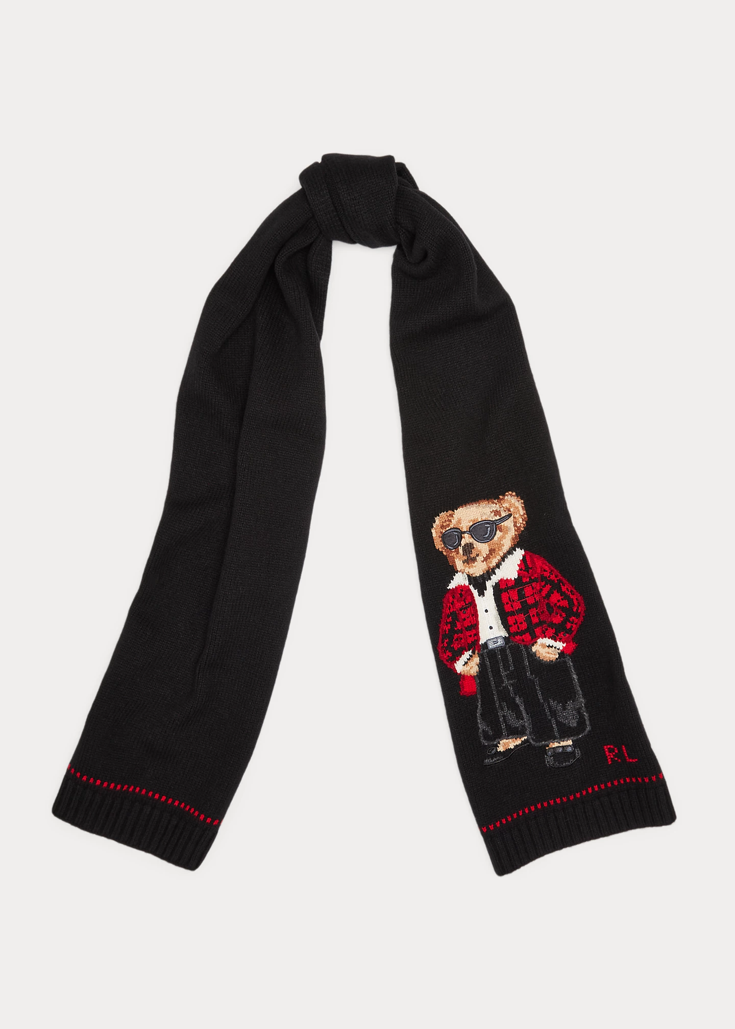 Polo Bear Wool-Blend Scarf