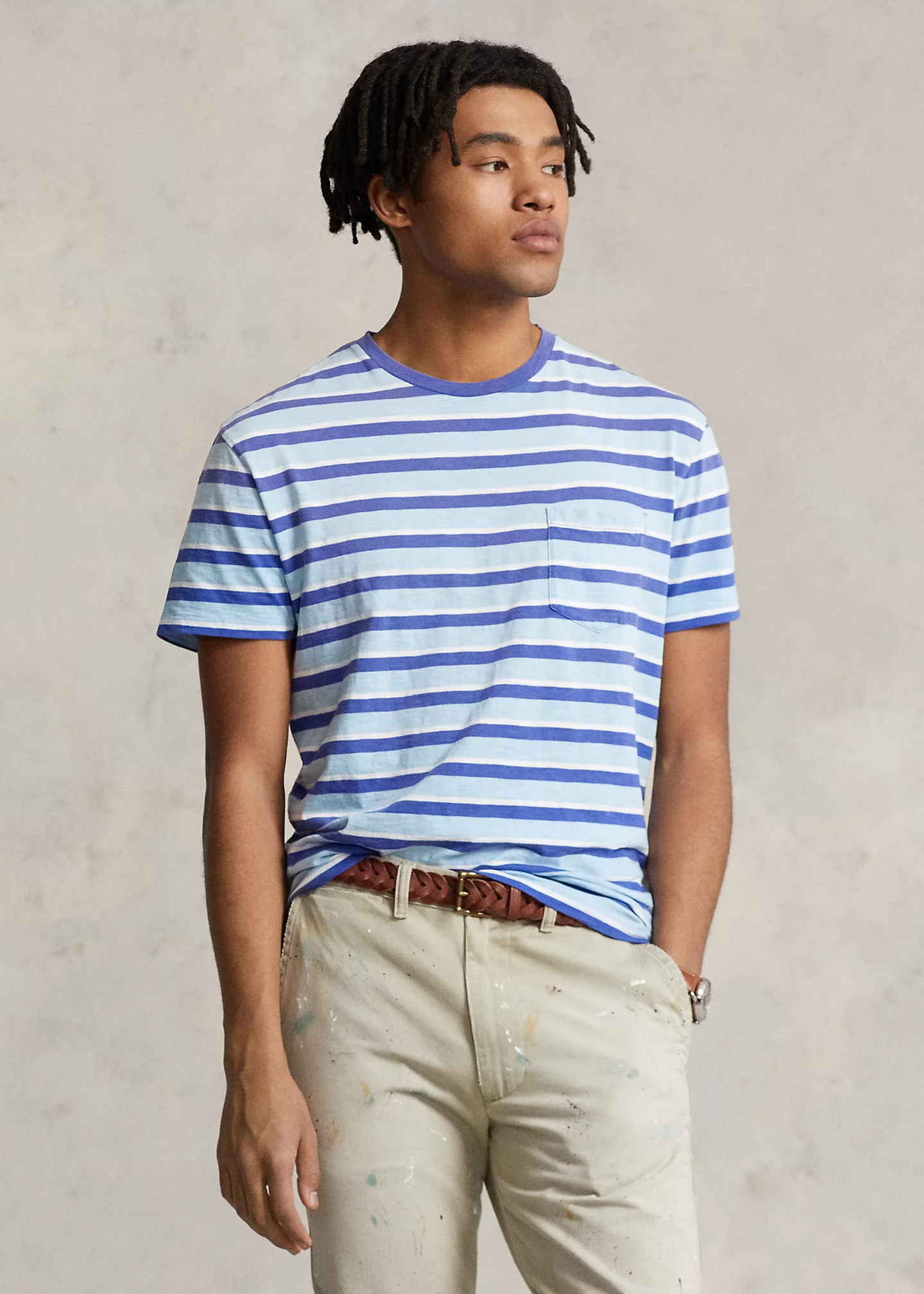 Classic Fit Striped Jersey T-Shirt