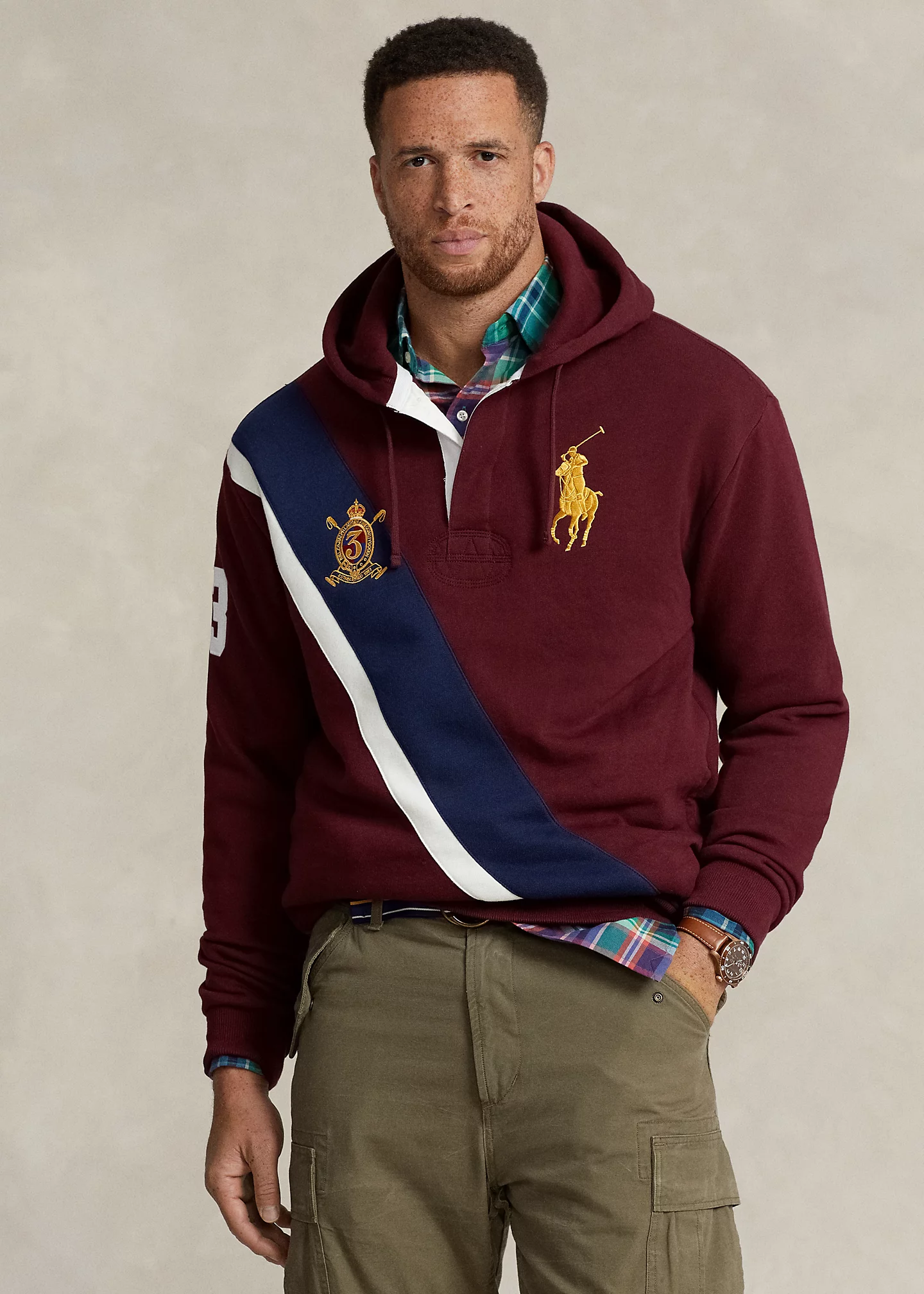 Big Pony Fleece Rugby Hoodie