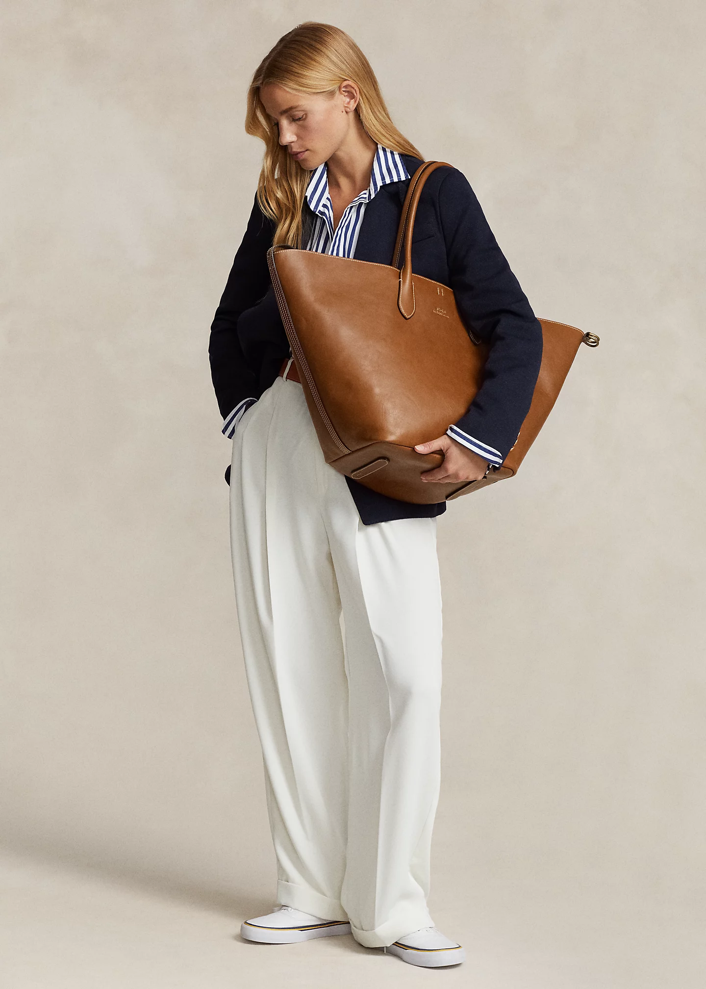 Leather Large Bellport Tote