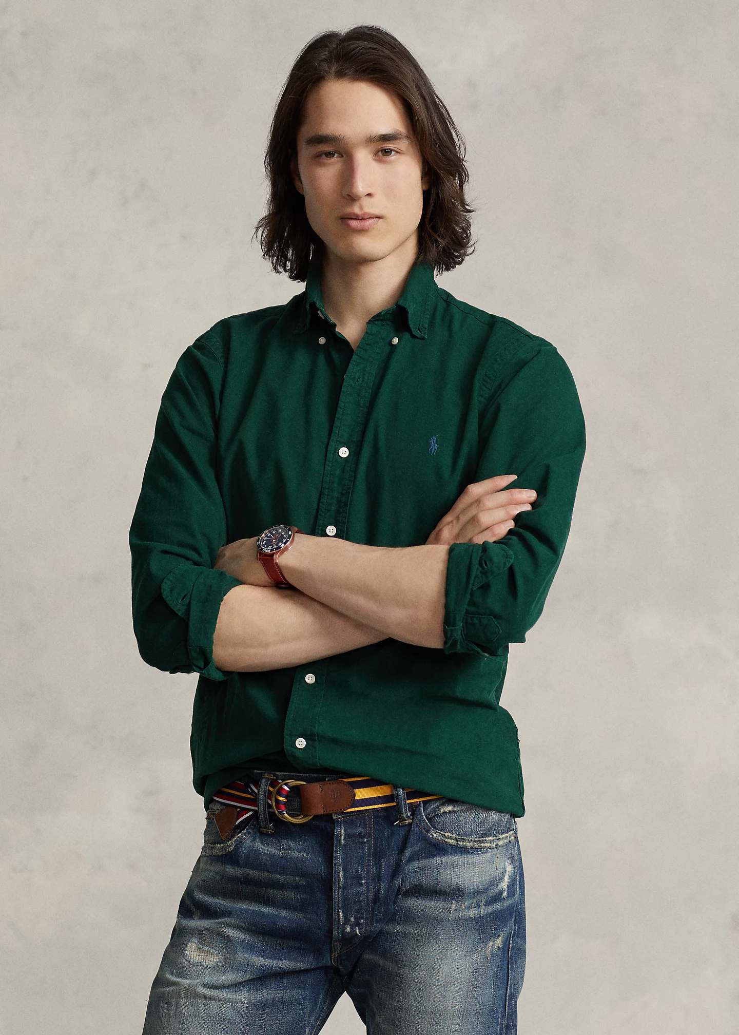 Garment-Dyed Oxford Shirt - All Fits