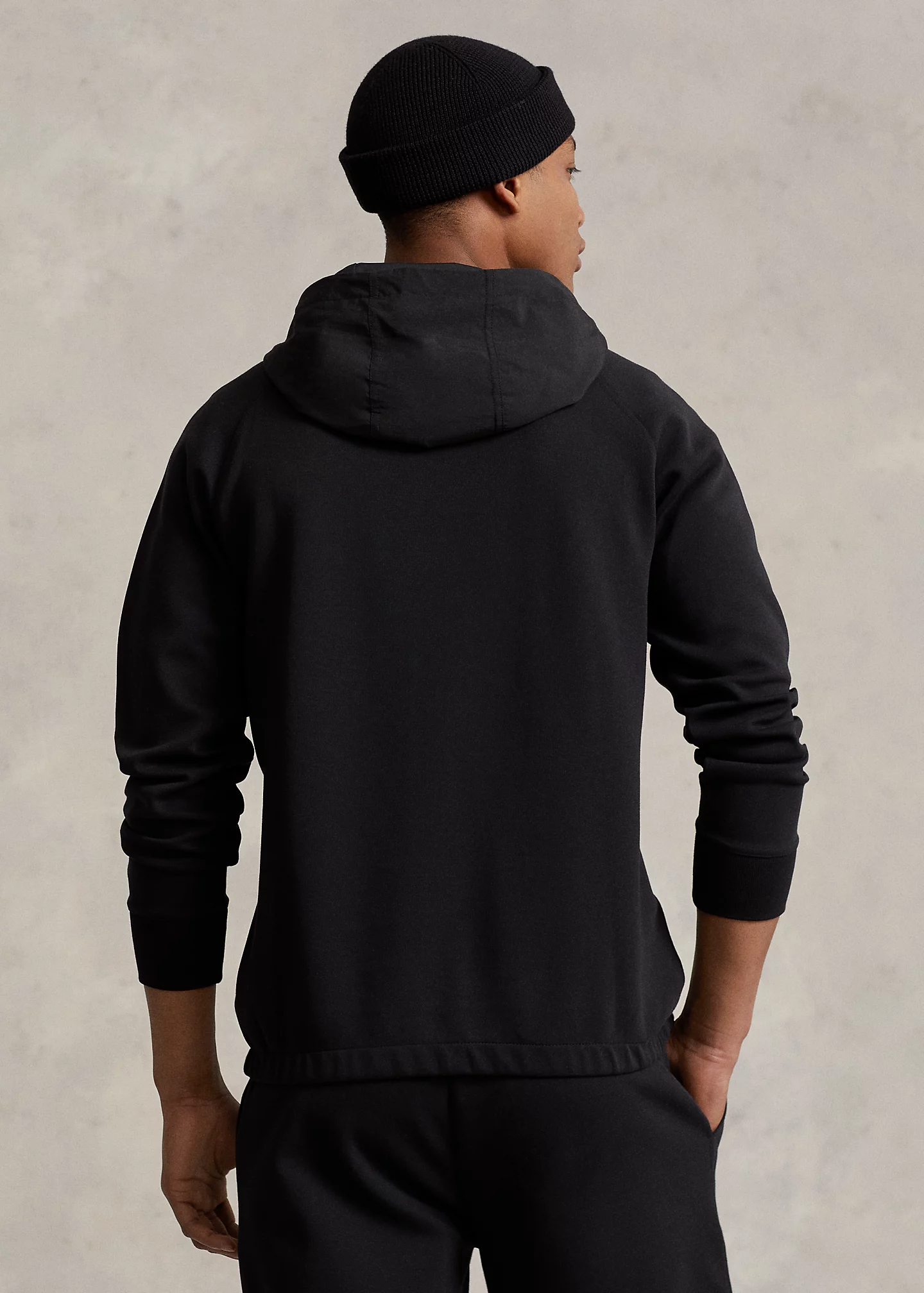 Water-Repellent Hybrid Hoodie