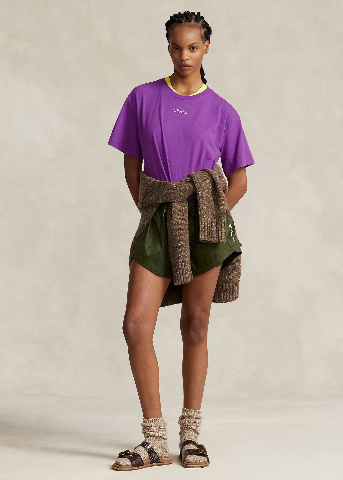 Cropped Cotton Jersey Tee