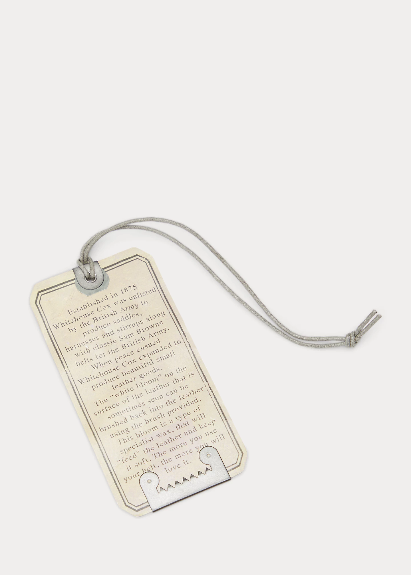 Brass-Buckle Bridle Leather Belt