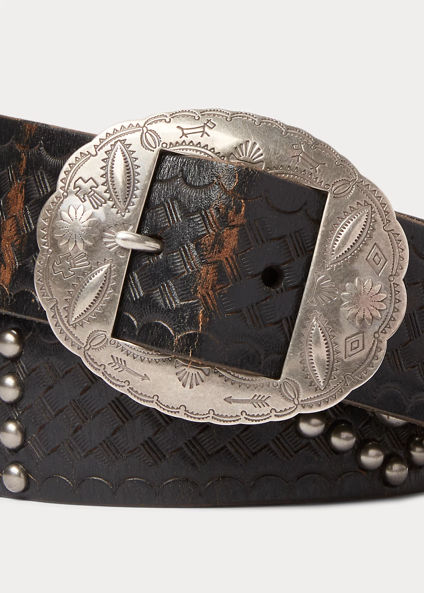 Studded Leather Belt