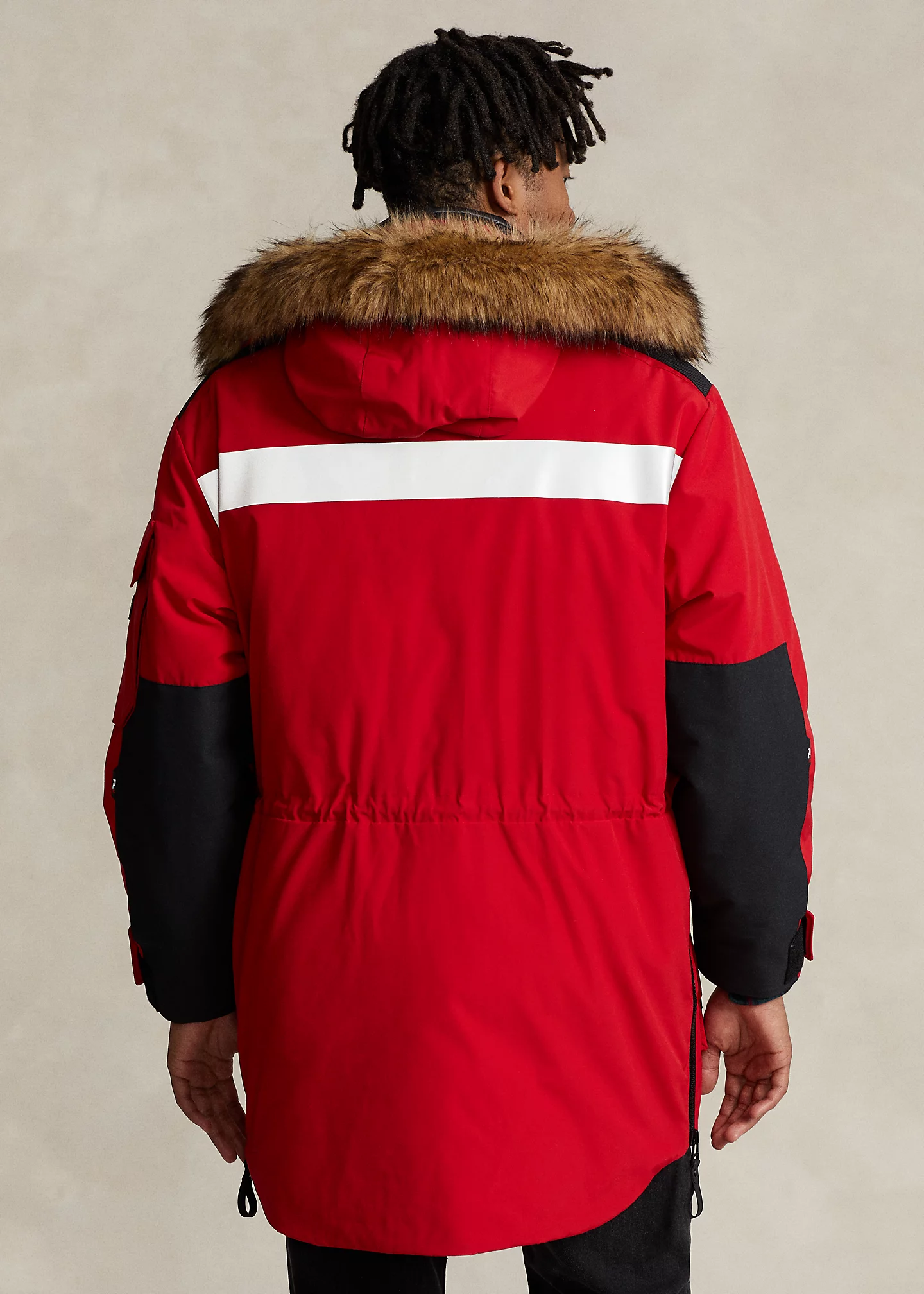 Faux-Fur-Trim Water-Repellent Parka