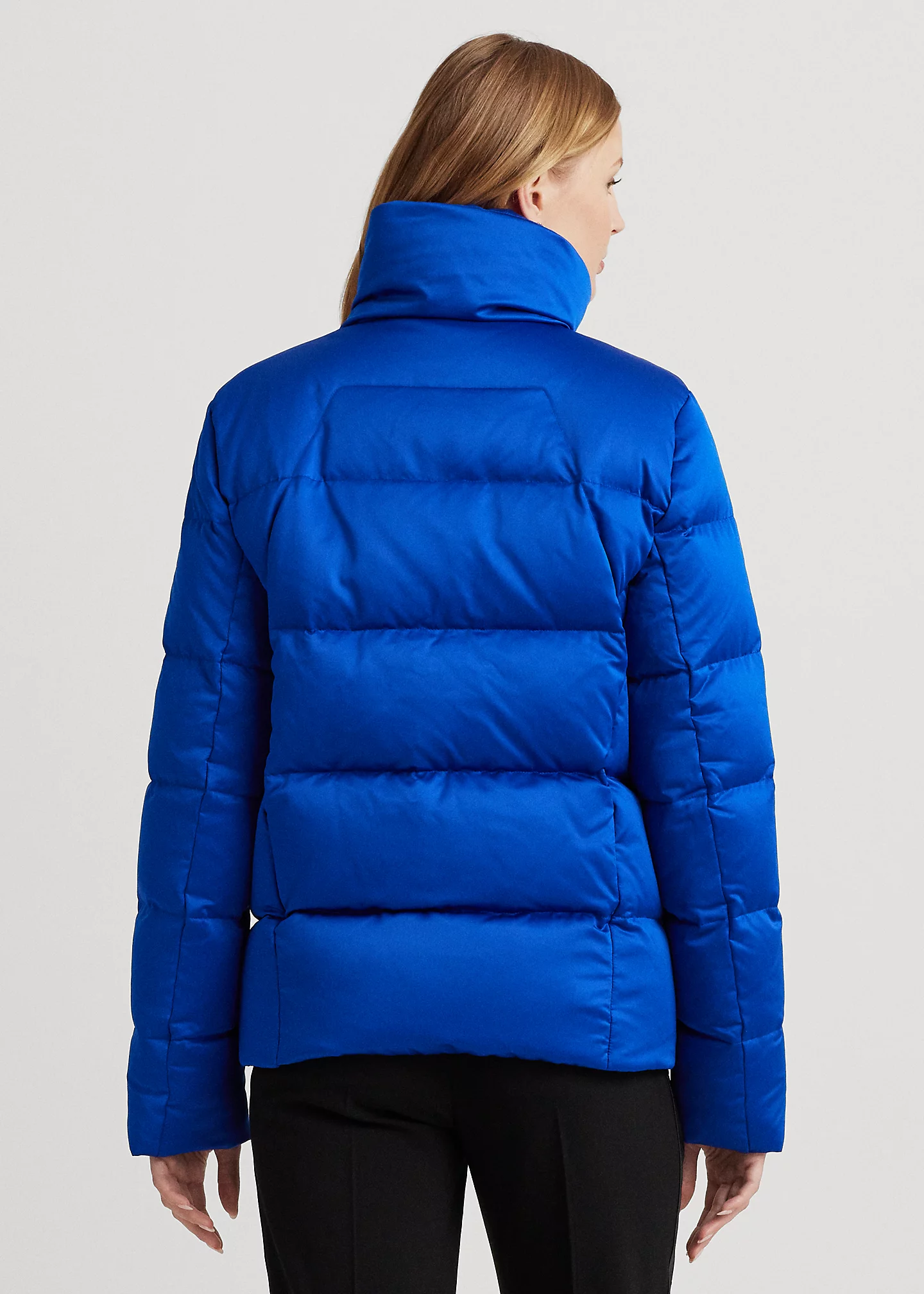 Water-Repellent Satin Down Coat