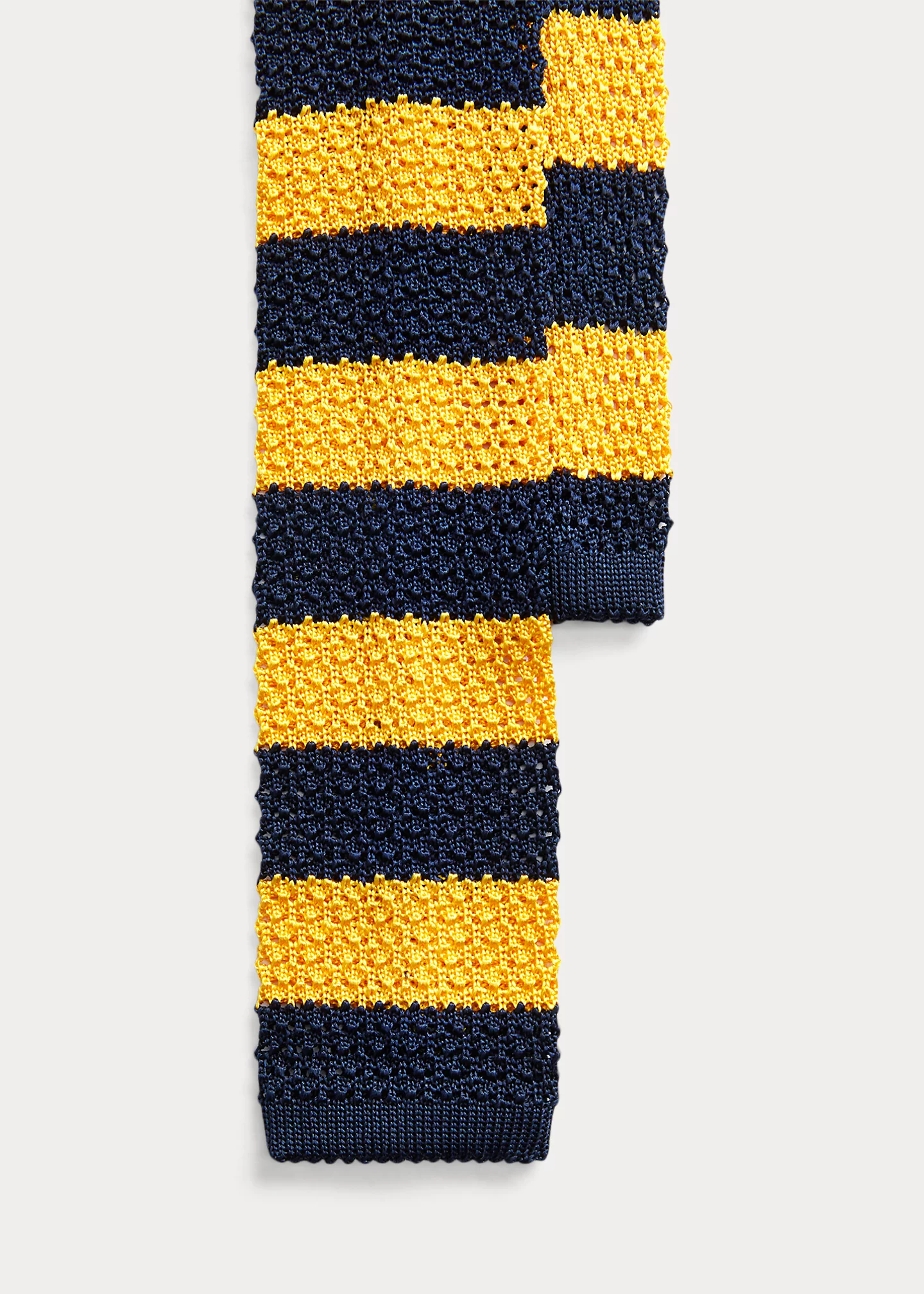 Striped Knit Silk Tie