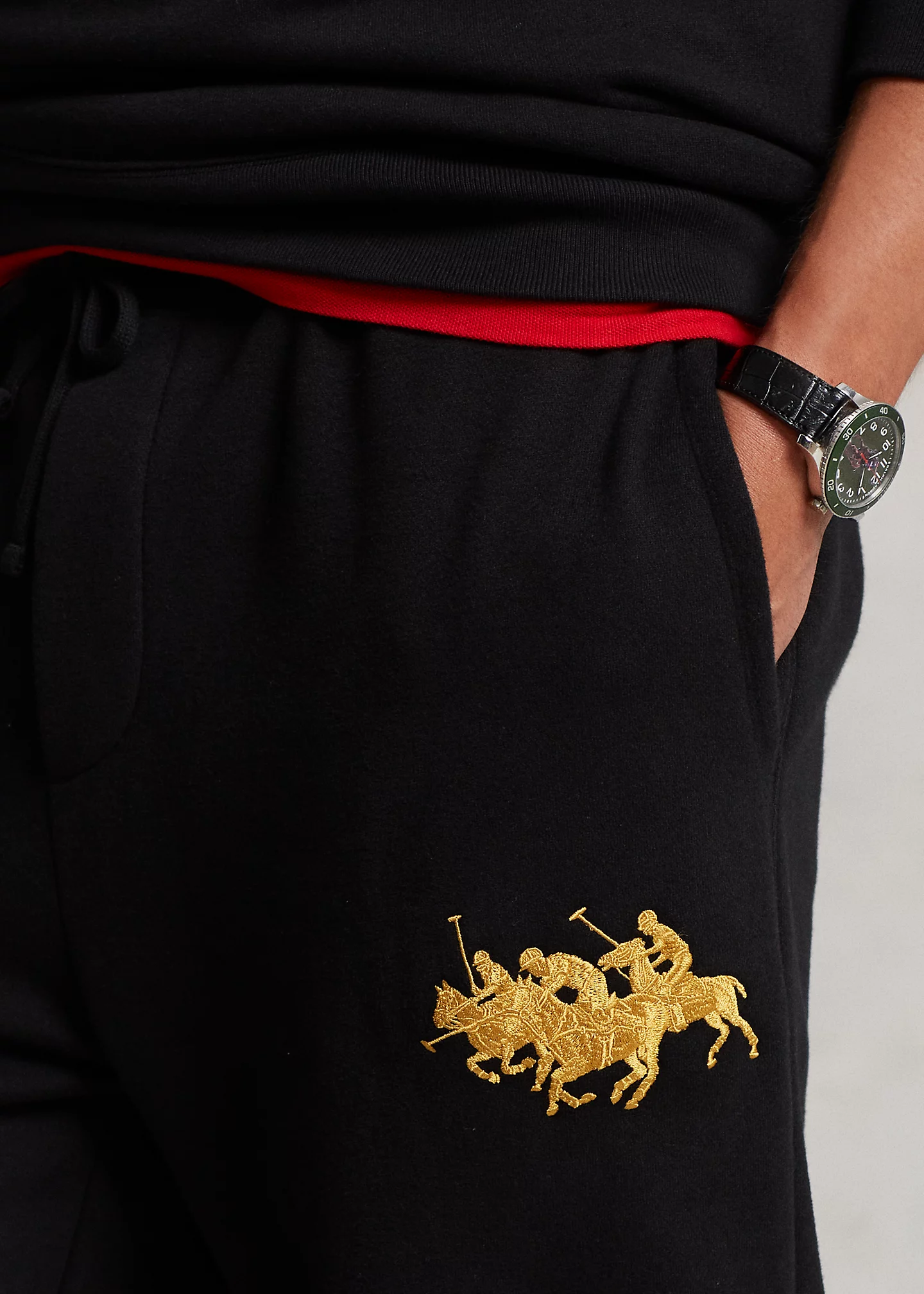 Triple-Pony Fleece Jogger Pant