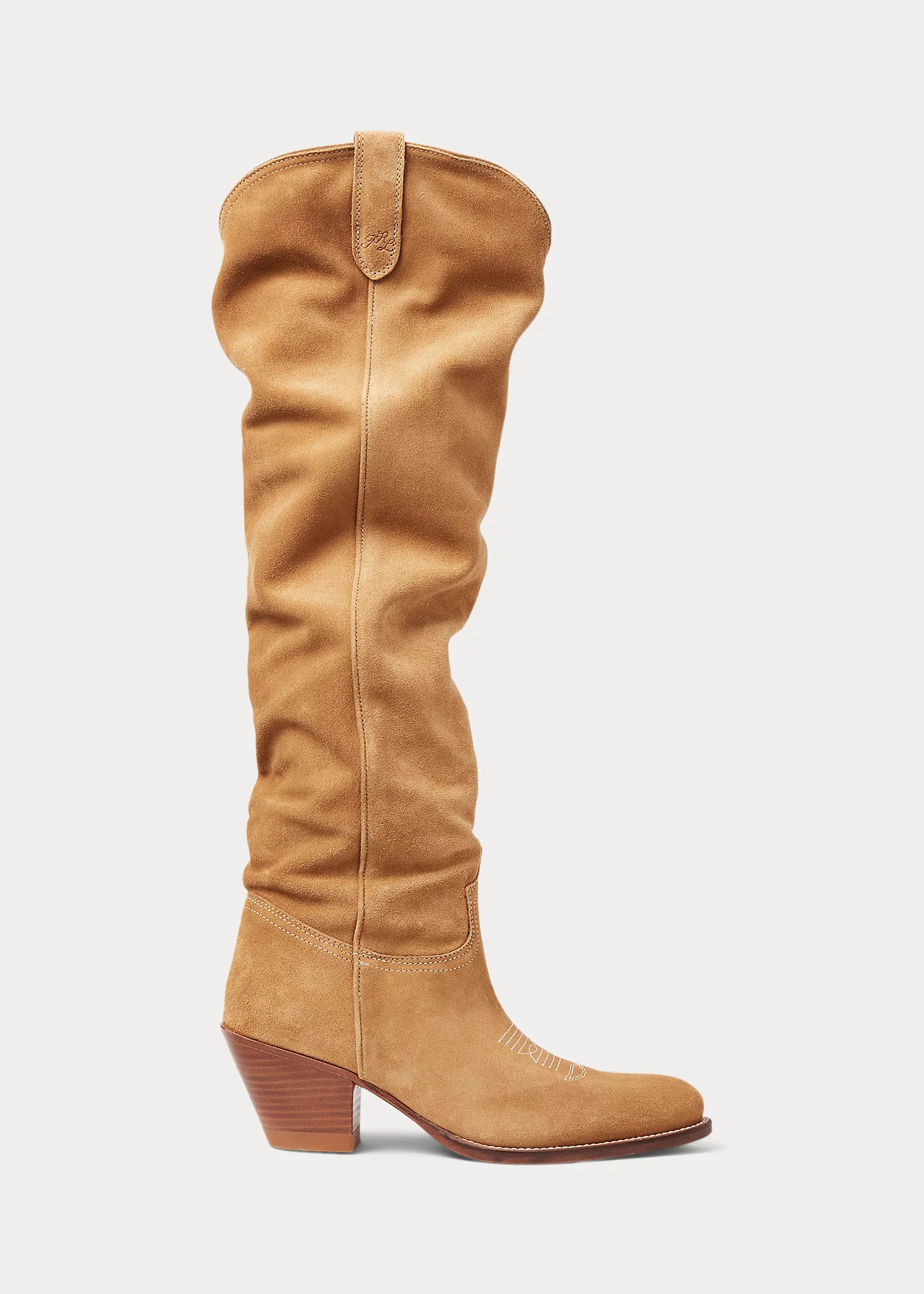 Suede Tall Western Boot