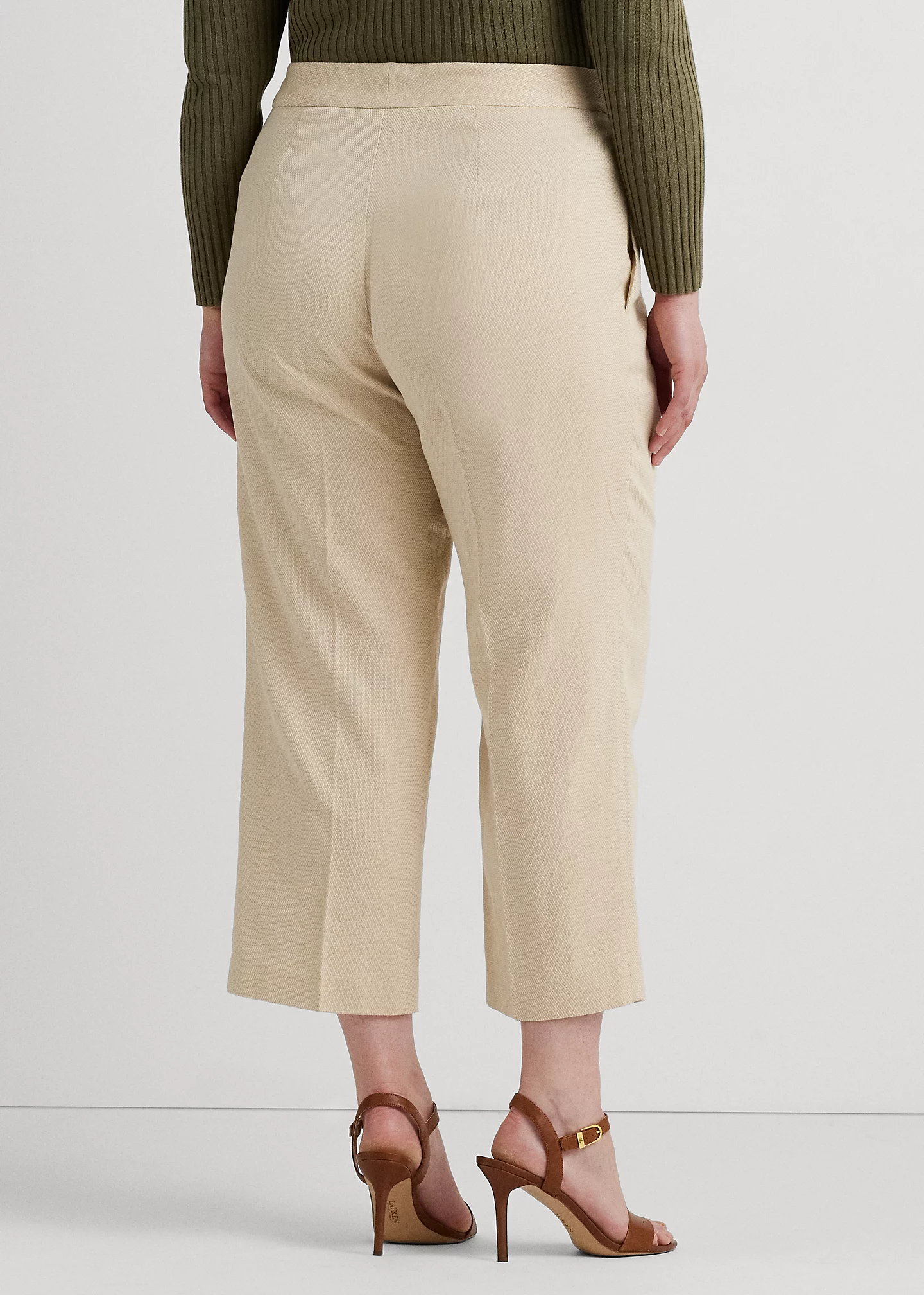 Pleated Ottoman Wide-Leg Pant