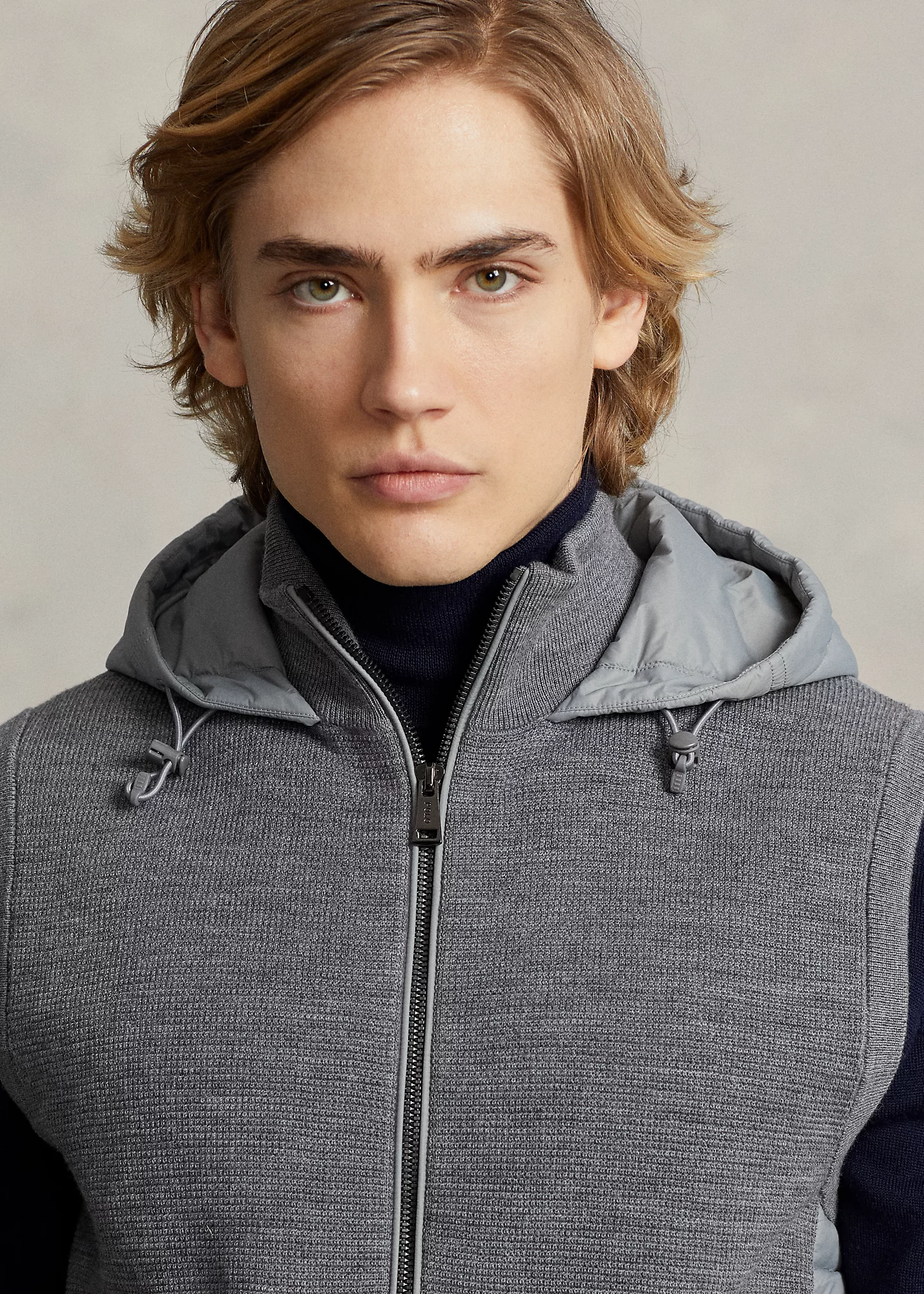 Hybrid Hooded Sweater Vest