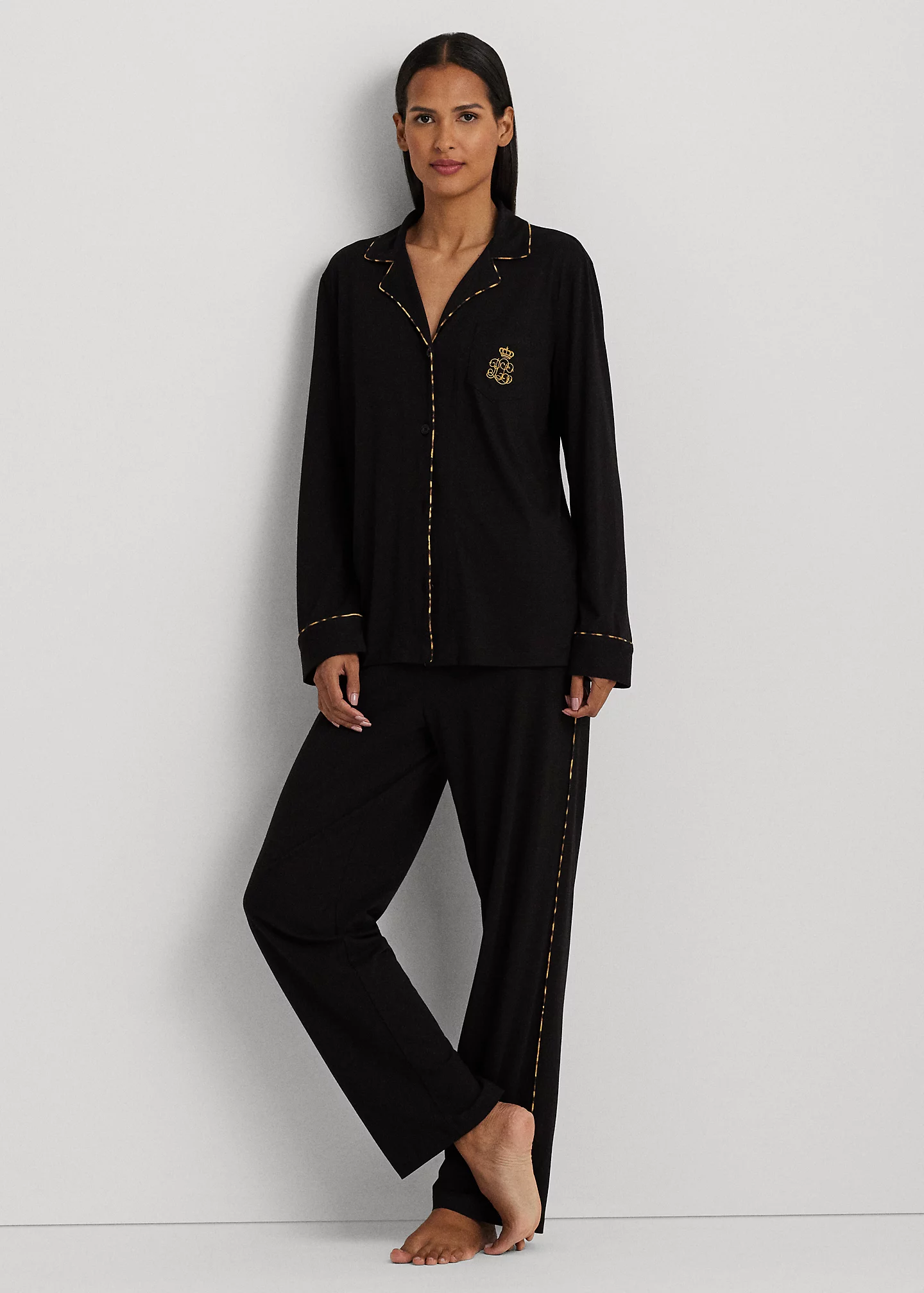 Cotton-Blend Jersey Sleep Set