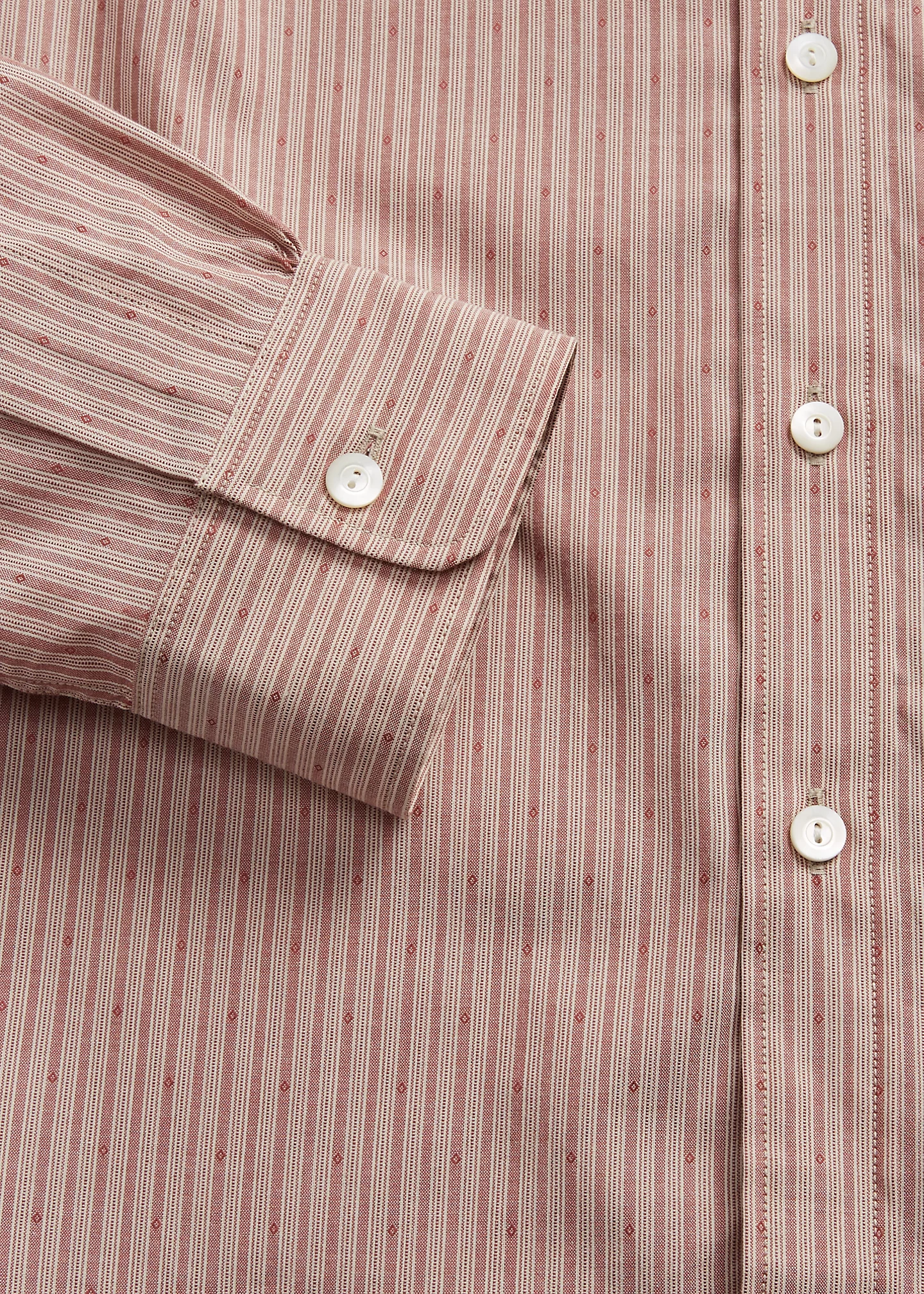 Slim Fit Geo-Striped Dobby Shirt