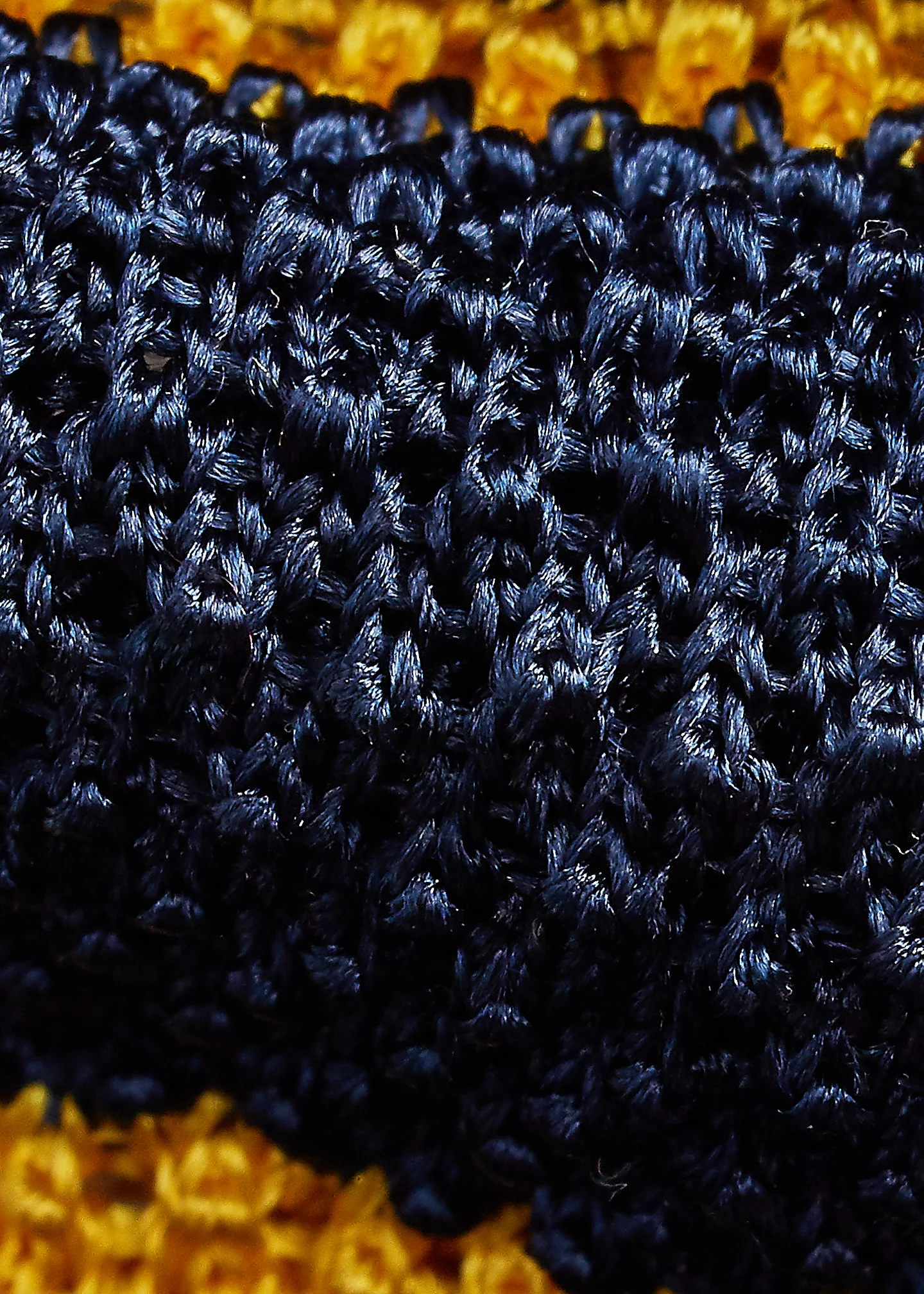 Striped Knit Silk Tie