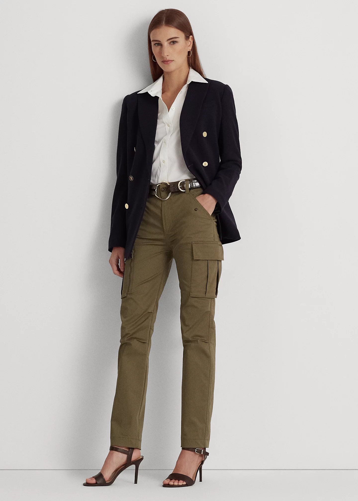 Cotton Sateen Cargo Pant