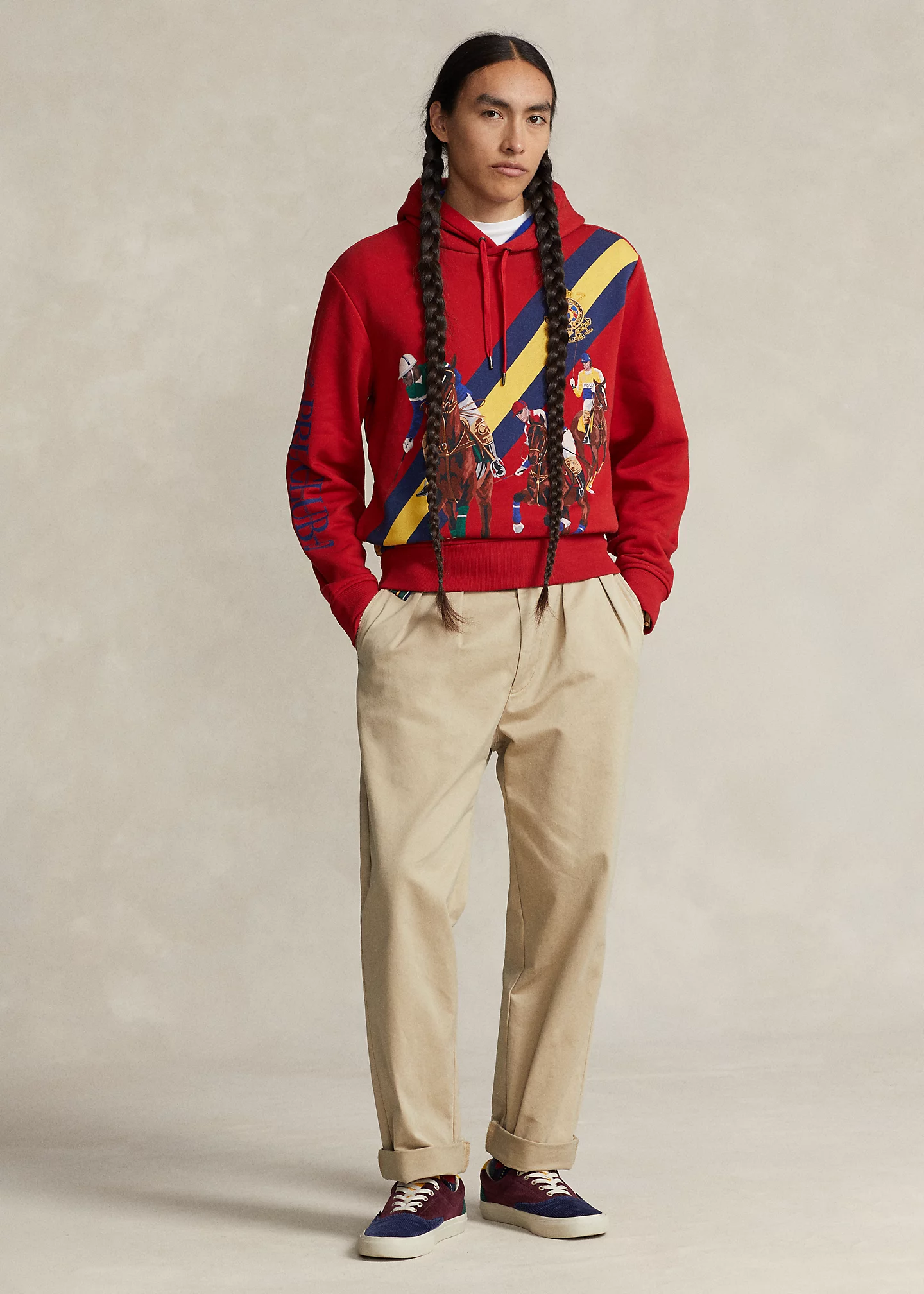 Polo Match�CPrint Fleece Hoodie